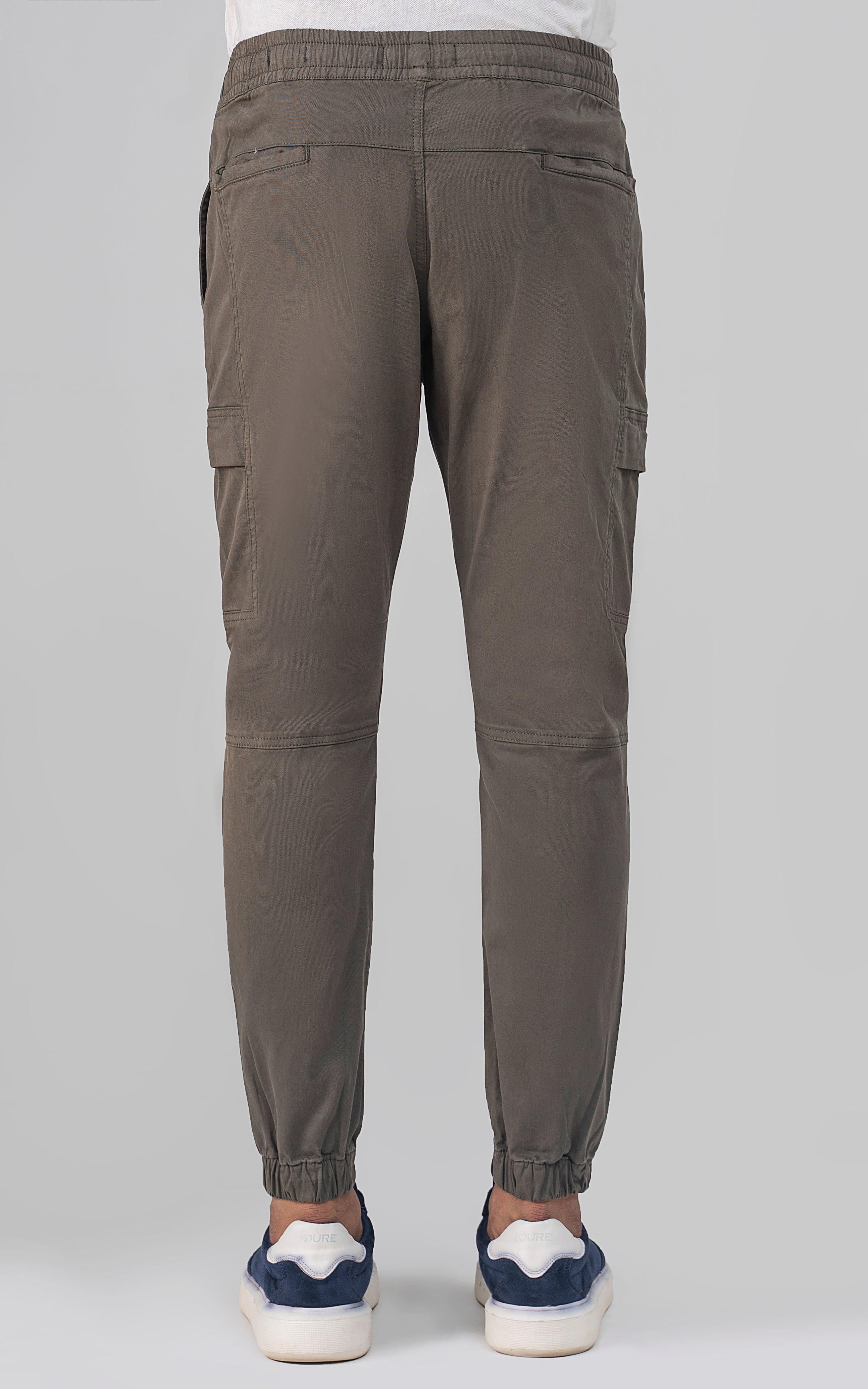 SLIM FIT CARGO TROUSER OLIVE