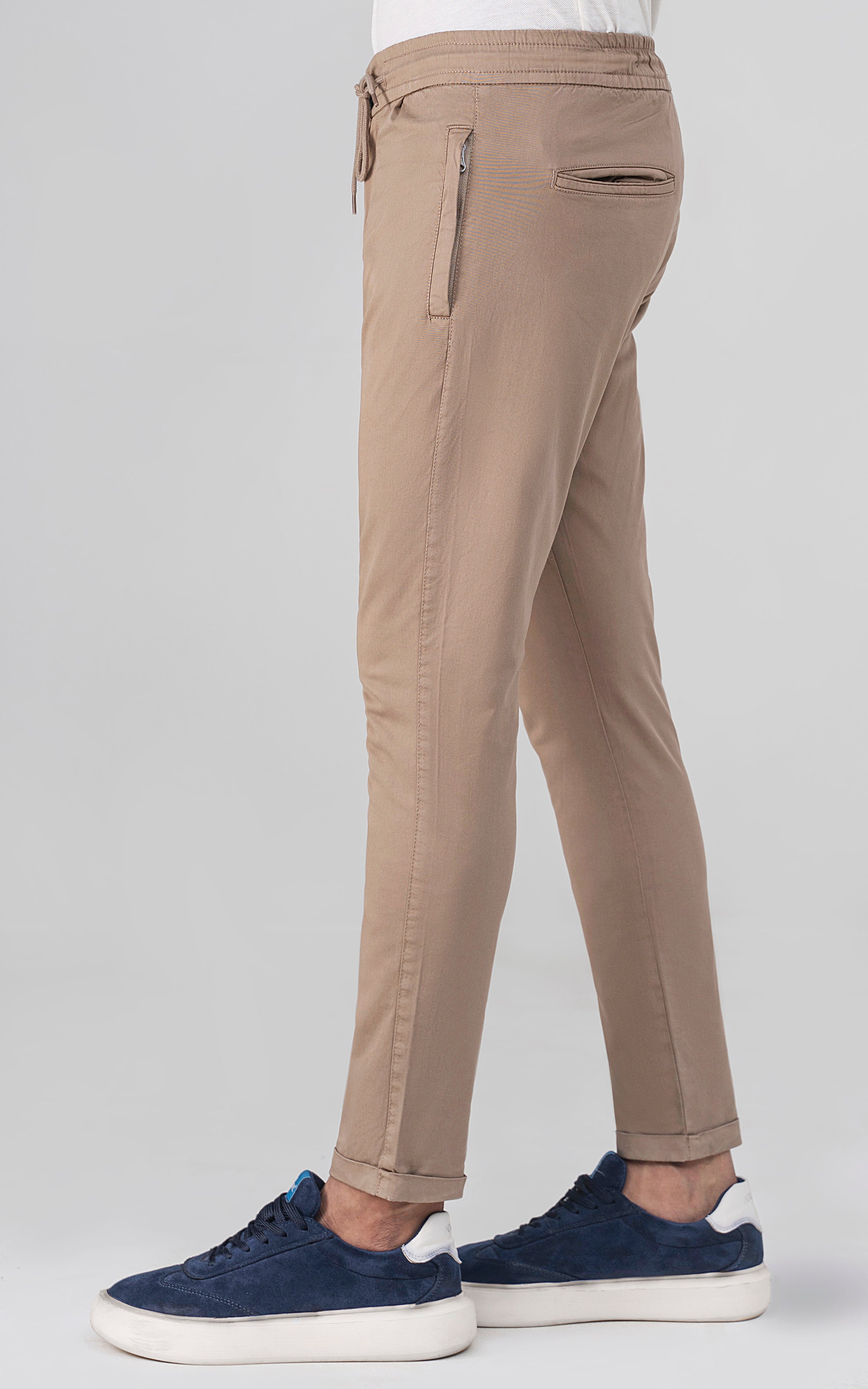 SLIM FIT JOGGER TROUSER KHAKI