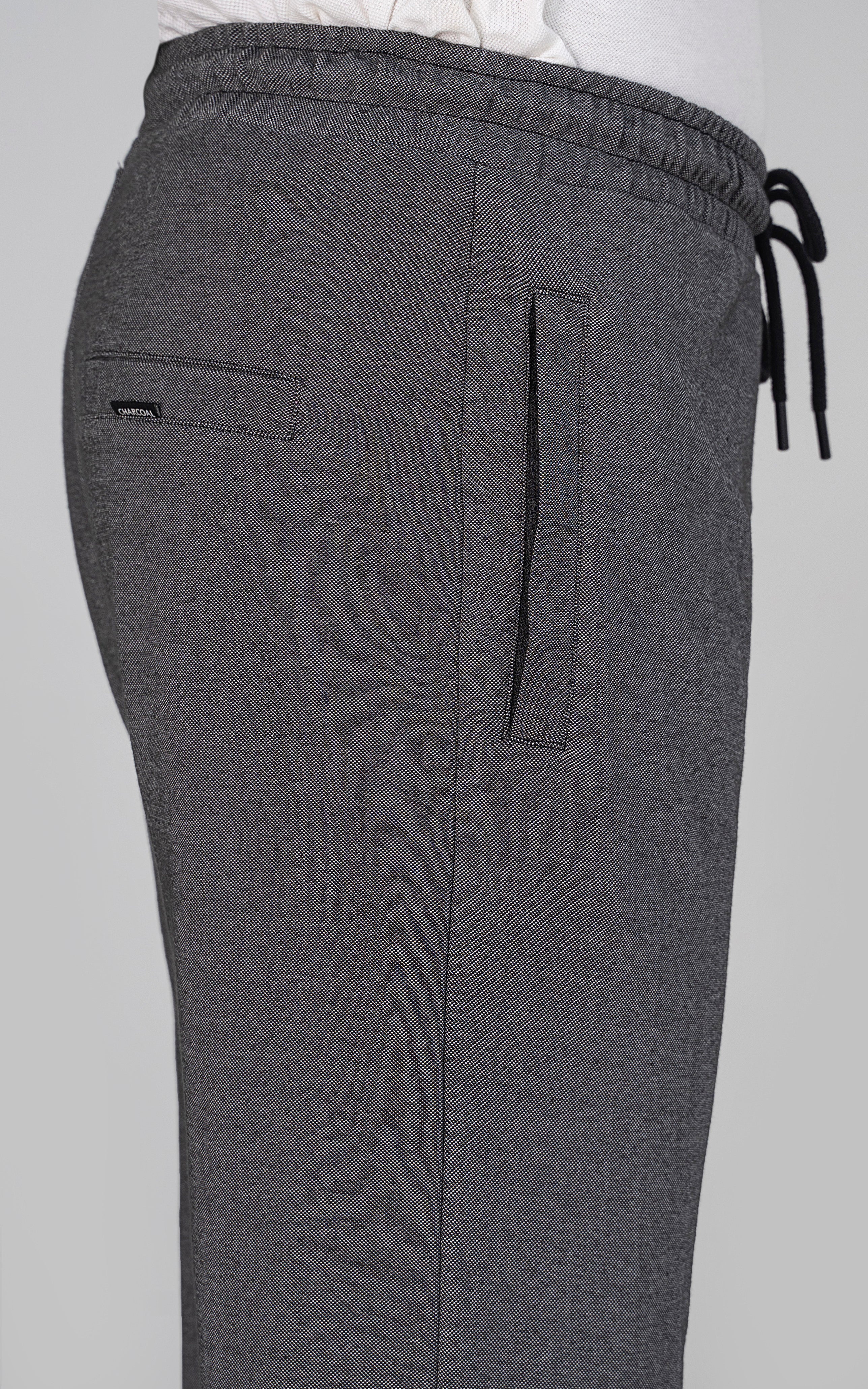 REGULAR FIT INTERLOCK JOGGER TROUSER  BLACK