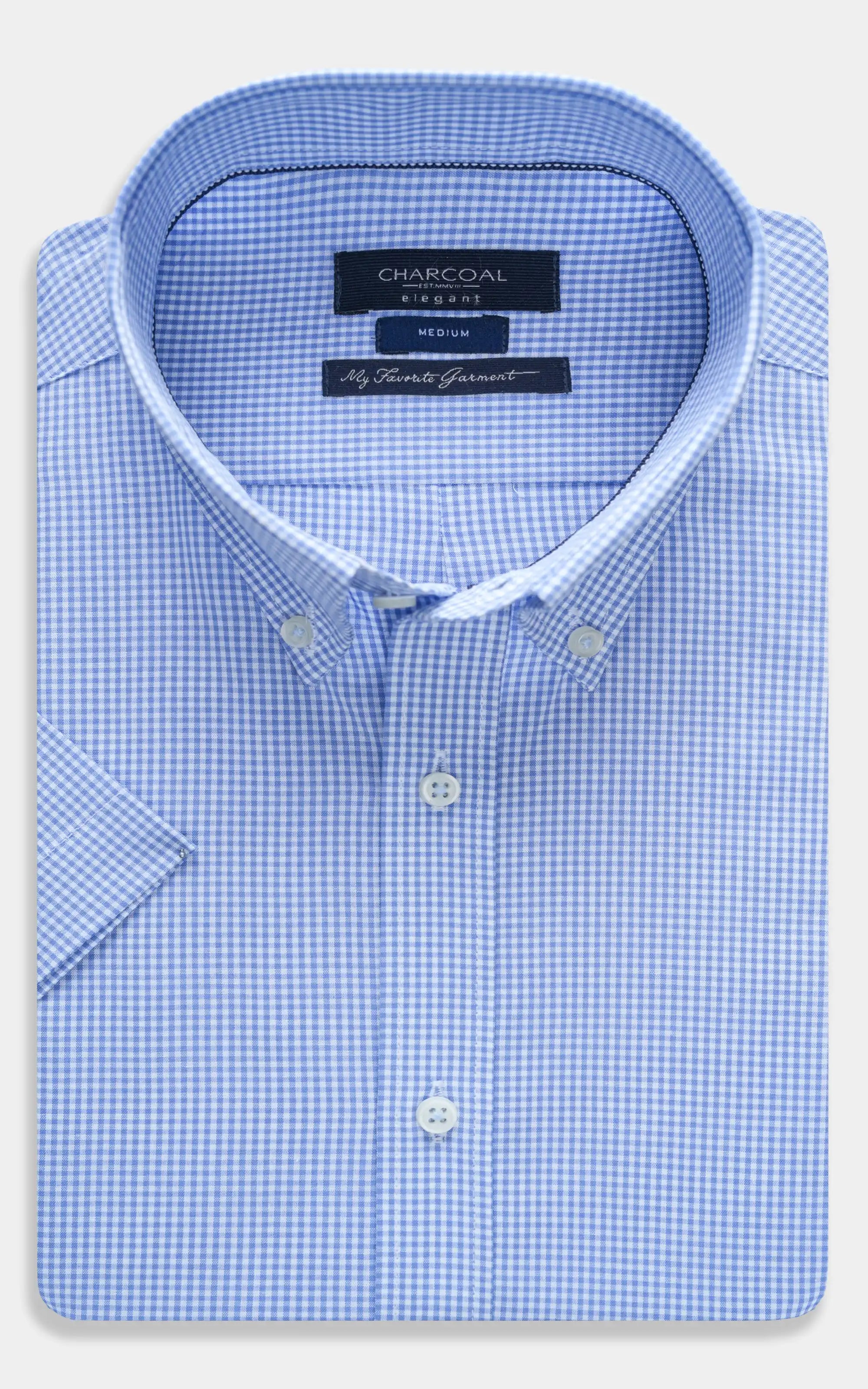 SEMI FORMAL SHIRT SKY CHECK