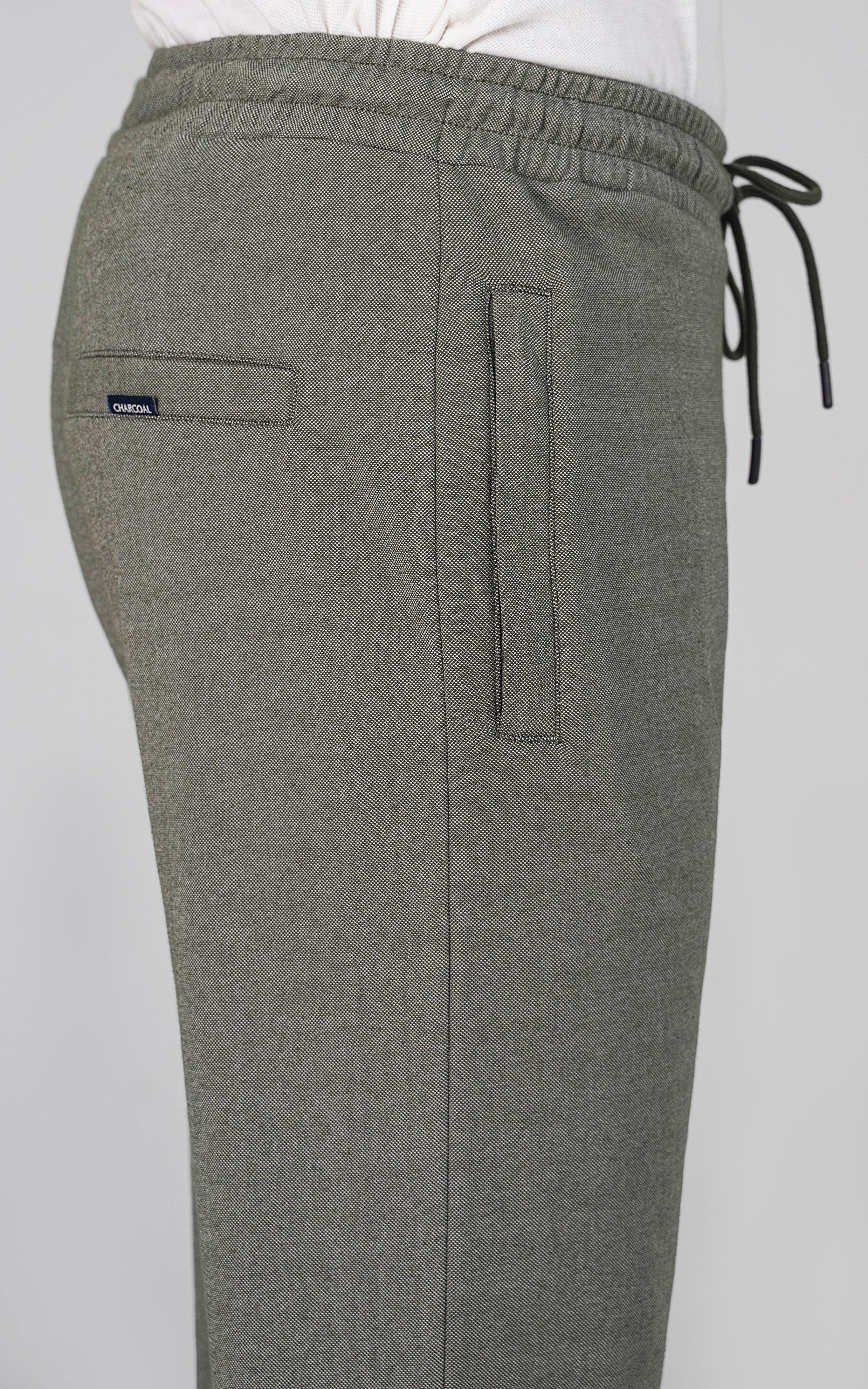 REGULAR FIT INTERLOCK JOGGER TROUSER OLIVE