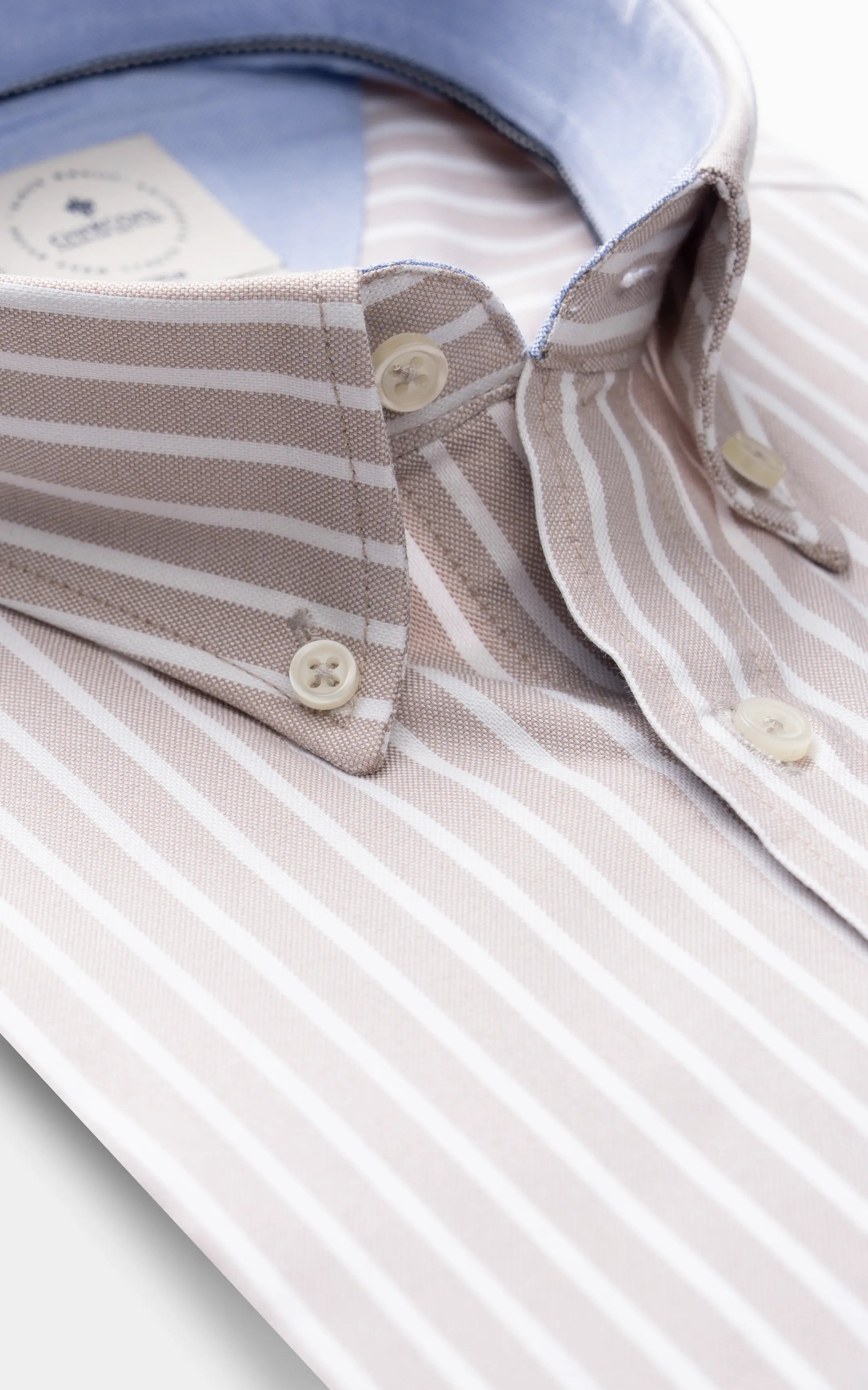 SMART SHIRT BUTTON DOWN COLLAR KHAKI