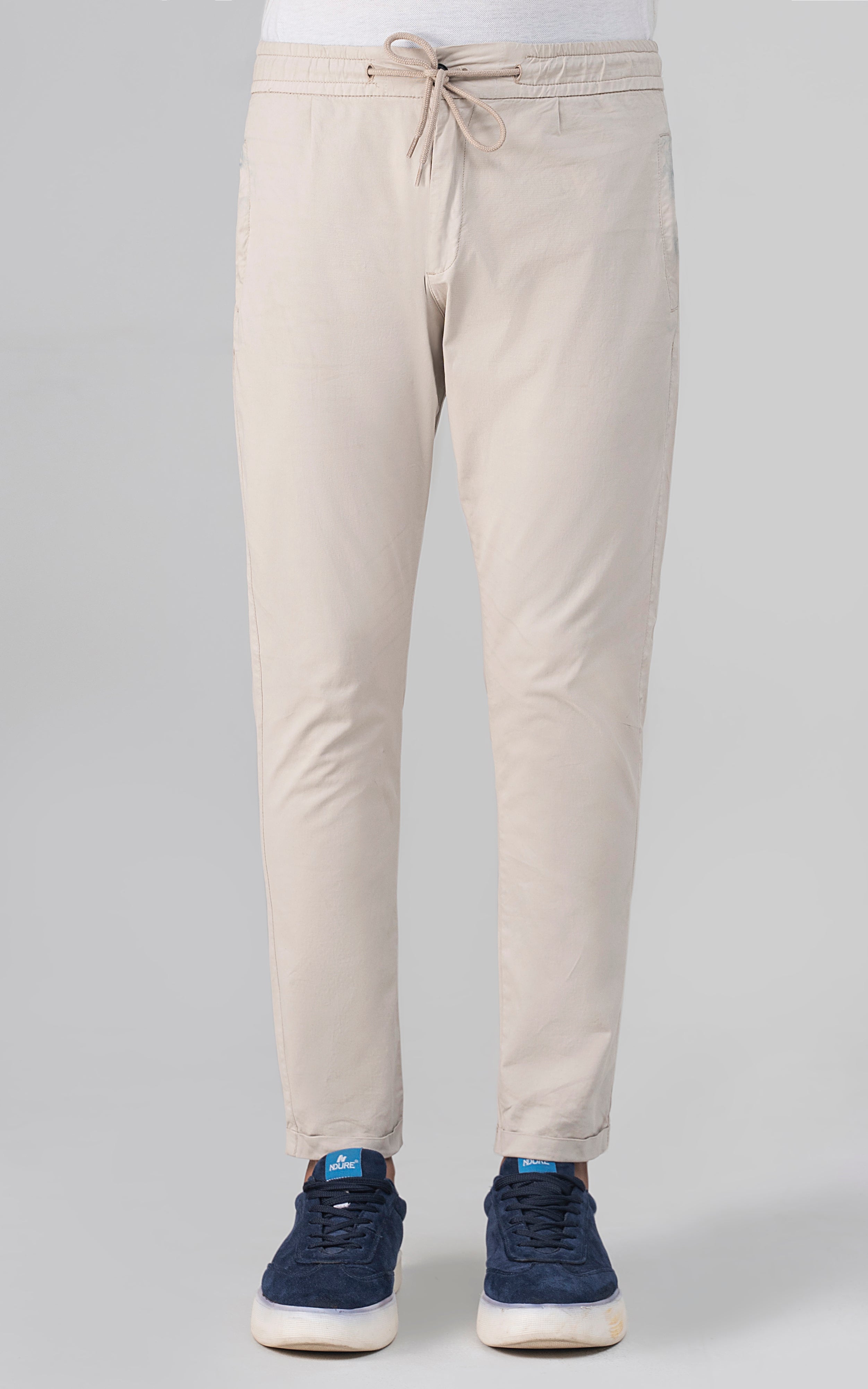 SLIM FIT JOGGER TROUSER BEIGE