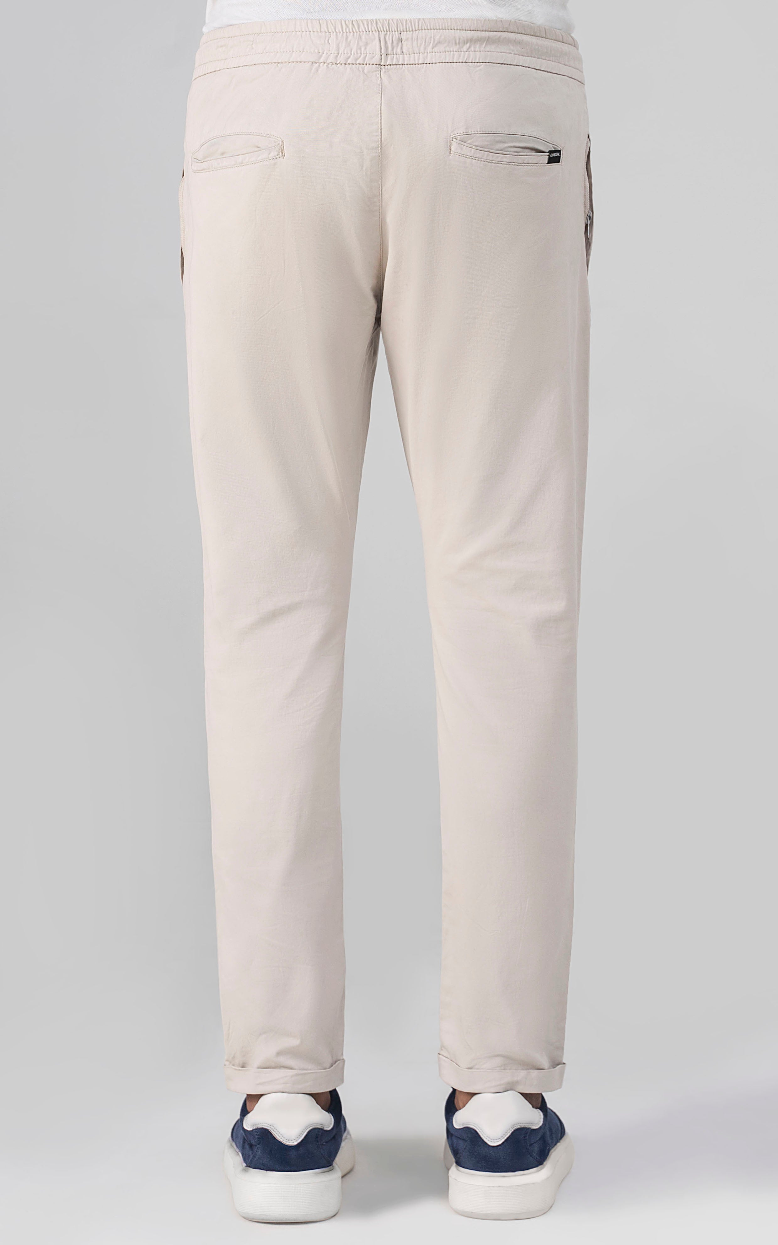 SLIM FIT JOGGER TROUSER BEIGE