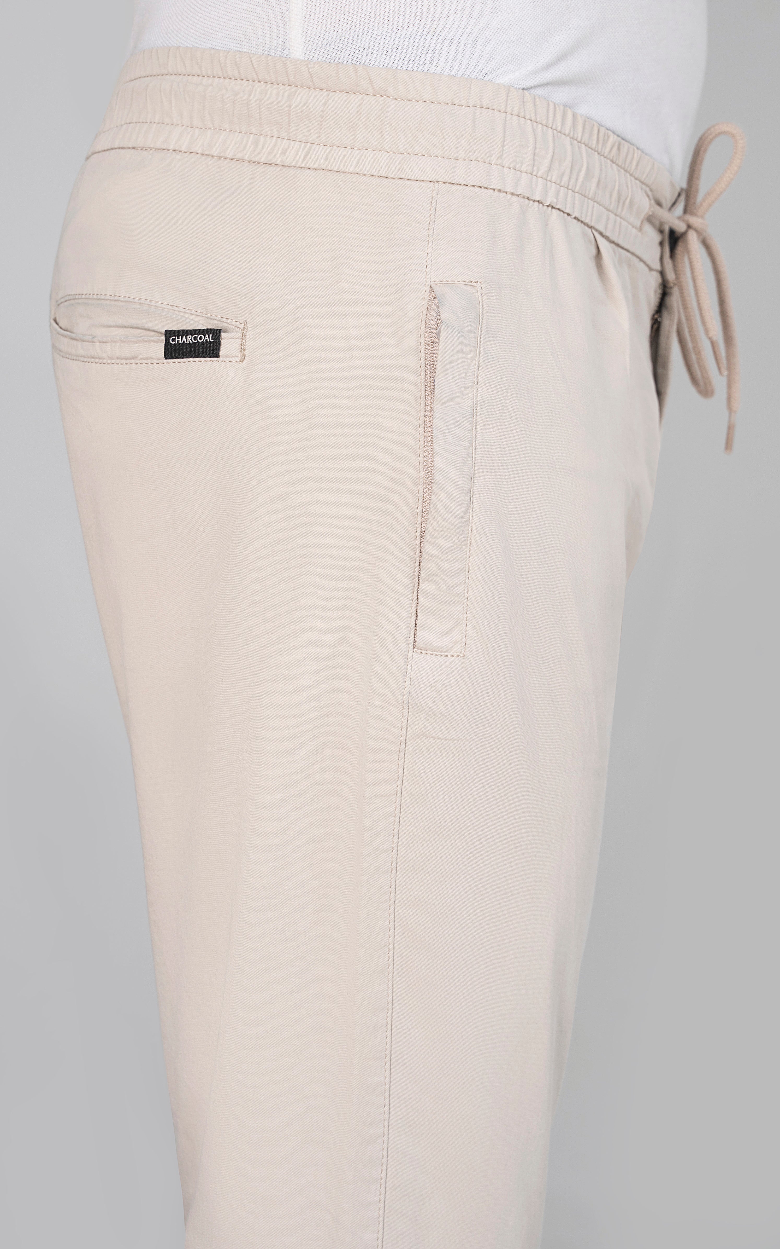 SLIM FIT JOGGER TROUSER BEIGE