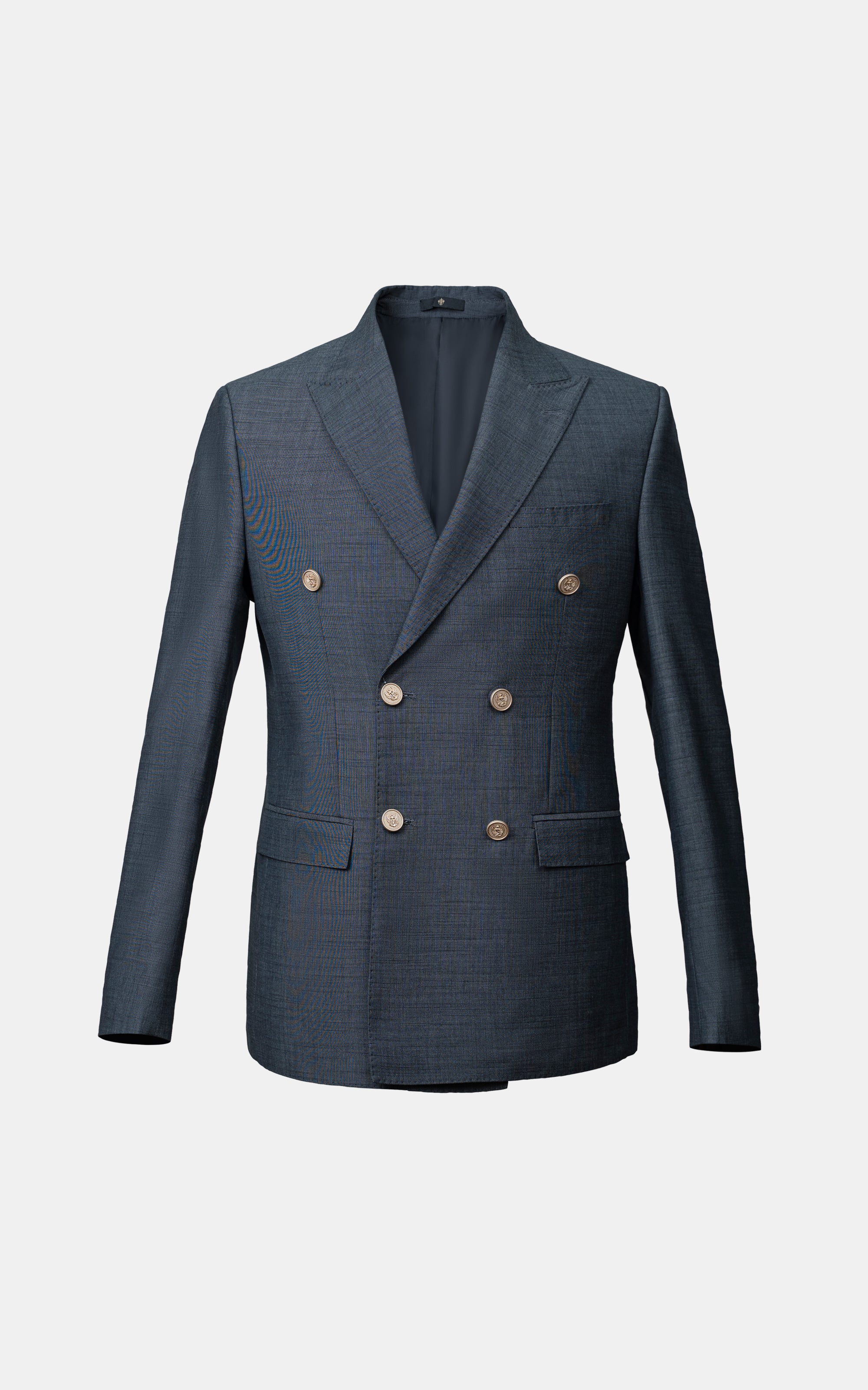 CASUAL COAT DOUBLE BREASTED DARK GREY