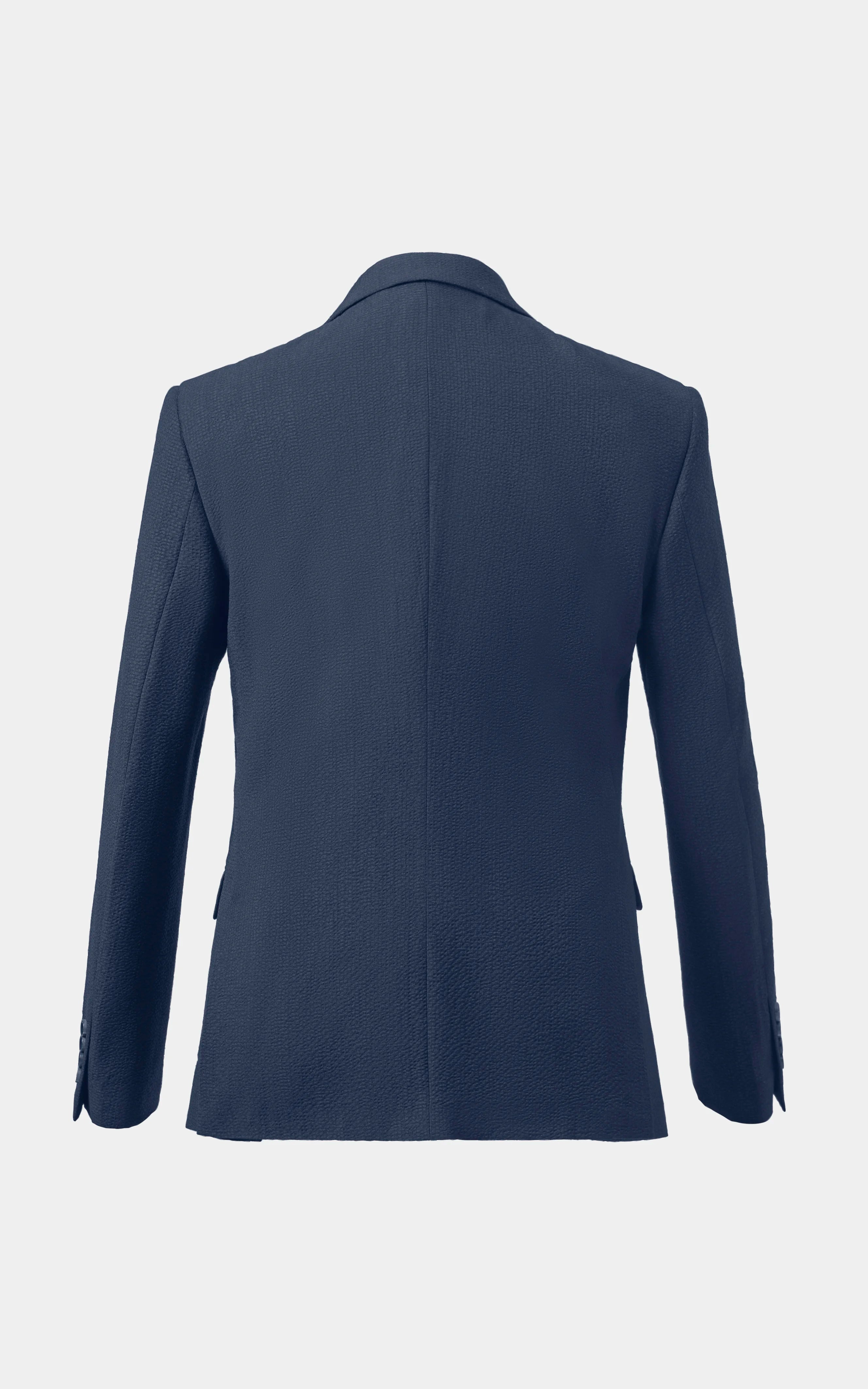 Men’s Seersucker Textured Blazer Navy