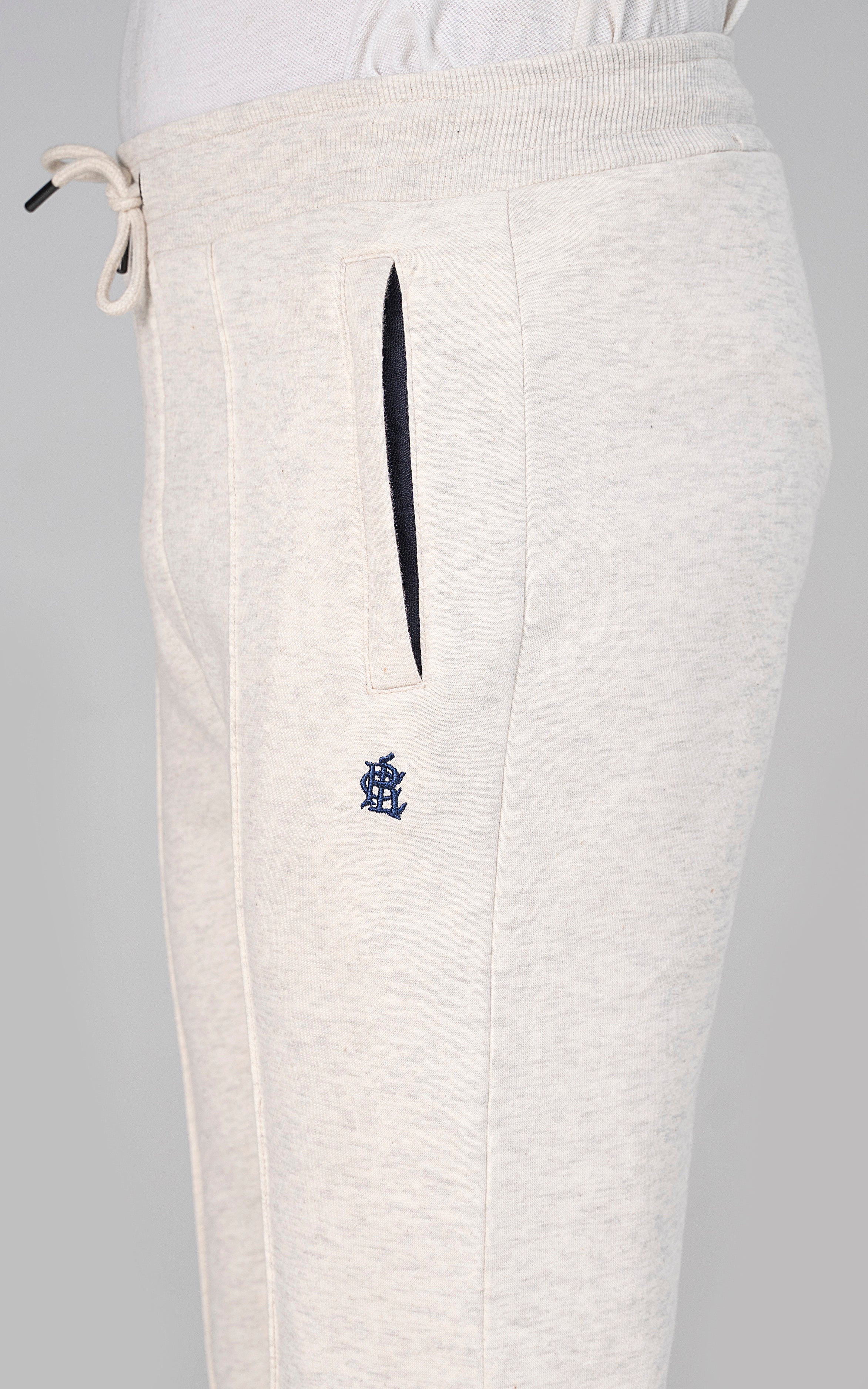 REGULAR FLEECE JOGGER TROUSER OATMEAL