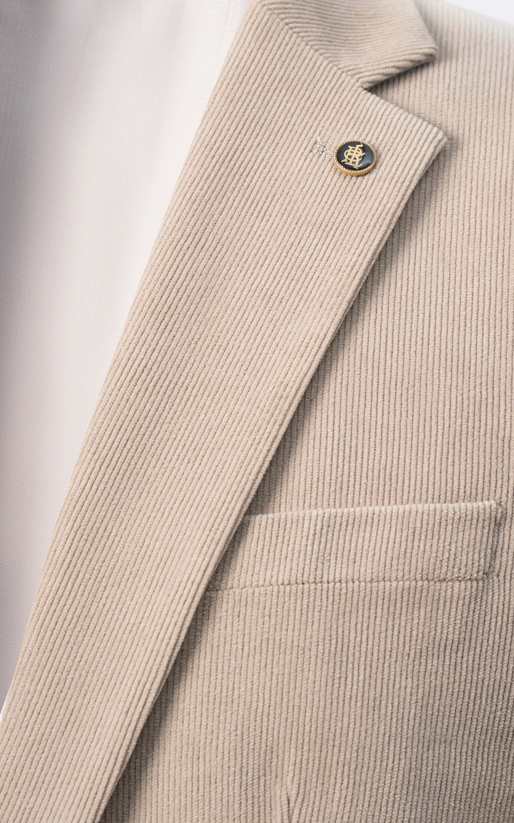 Men's Corduroy Blazer Beige