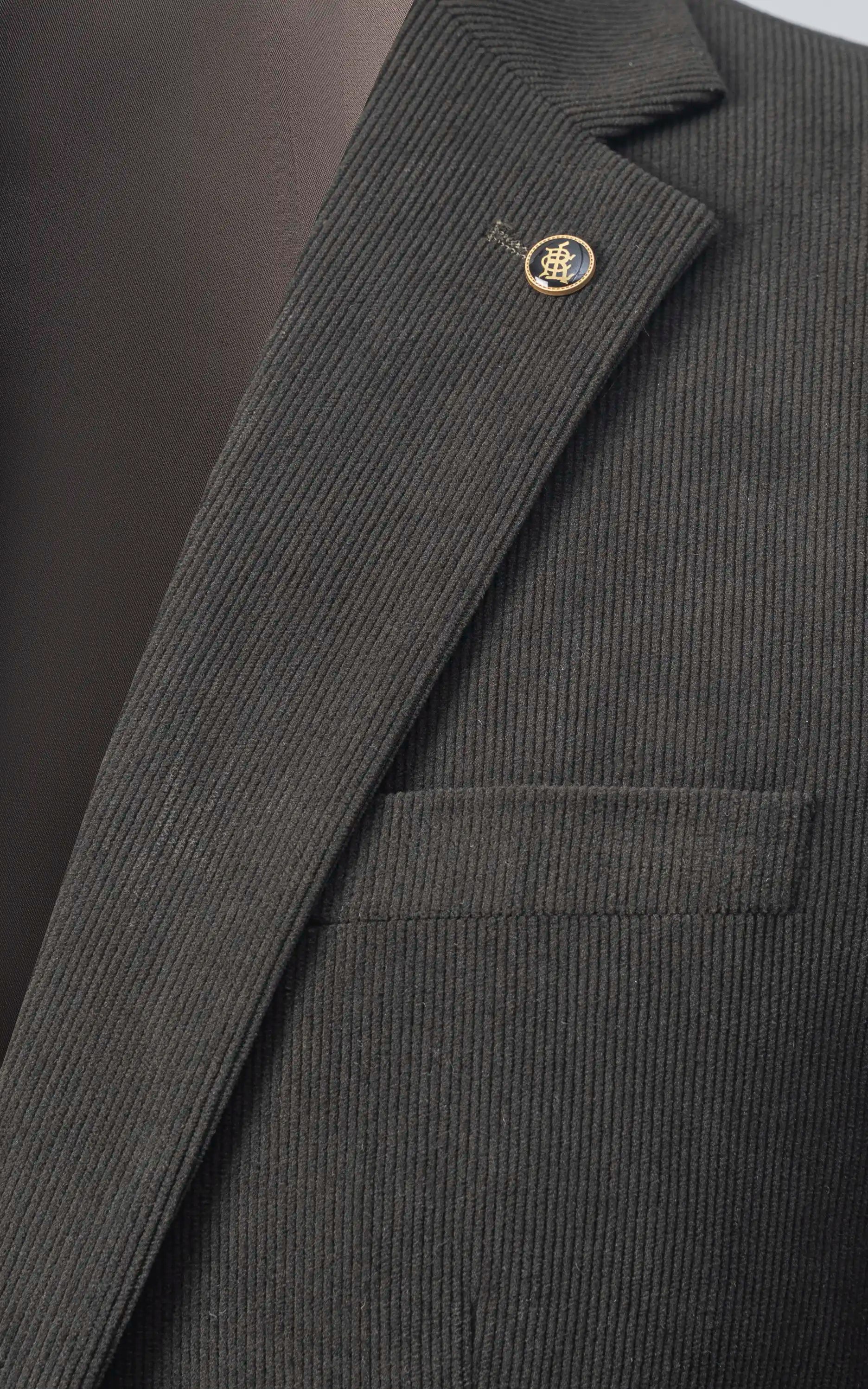 Men's Corduroy Blazer Dark Olive