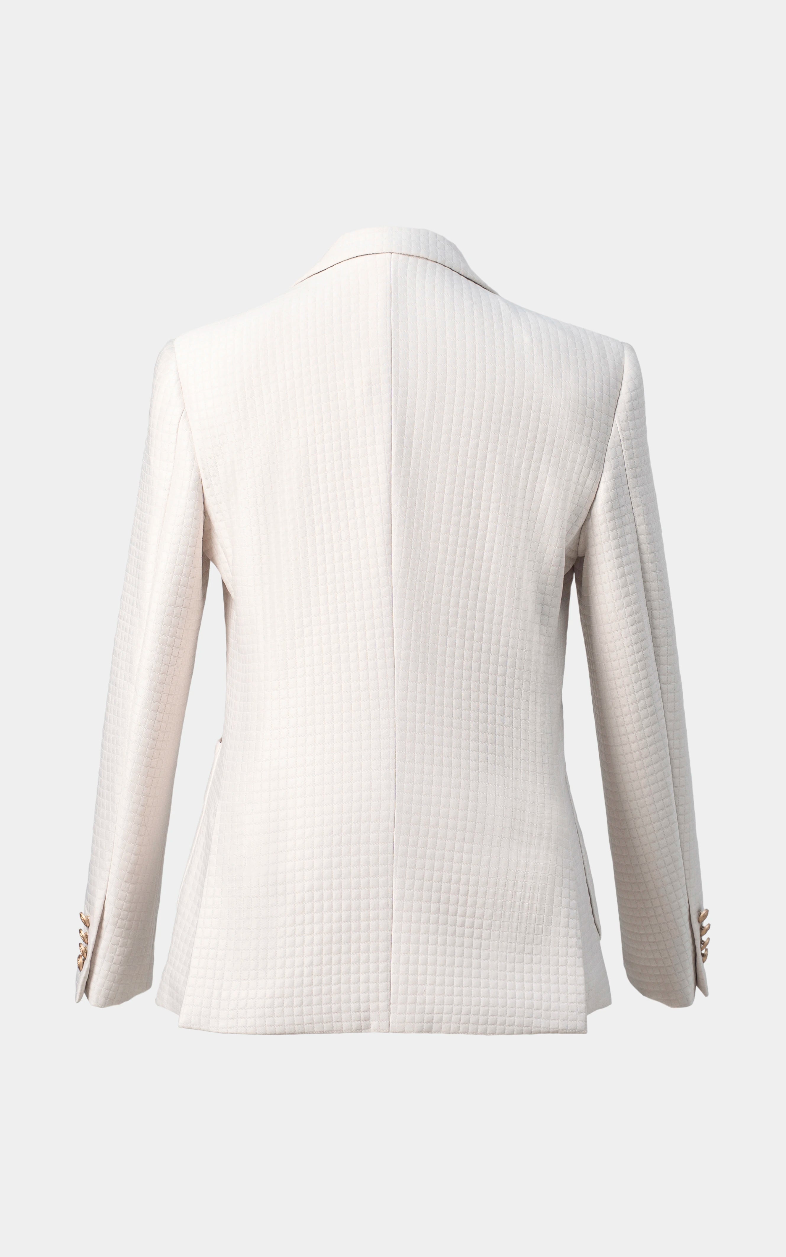 Men's Textured Casual Coat Off white
