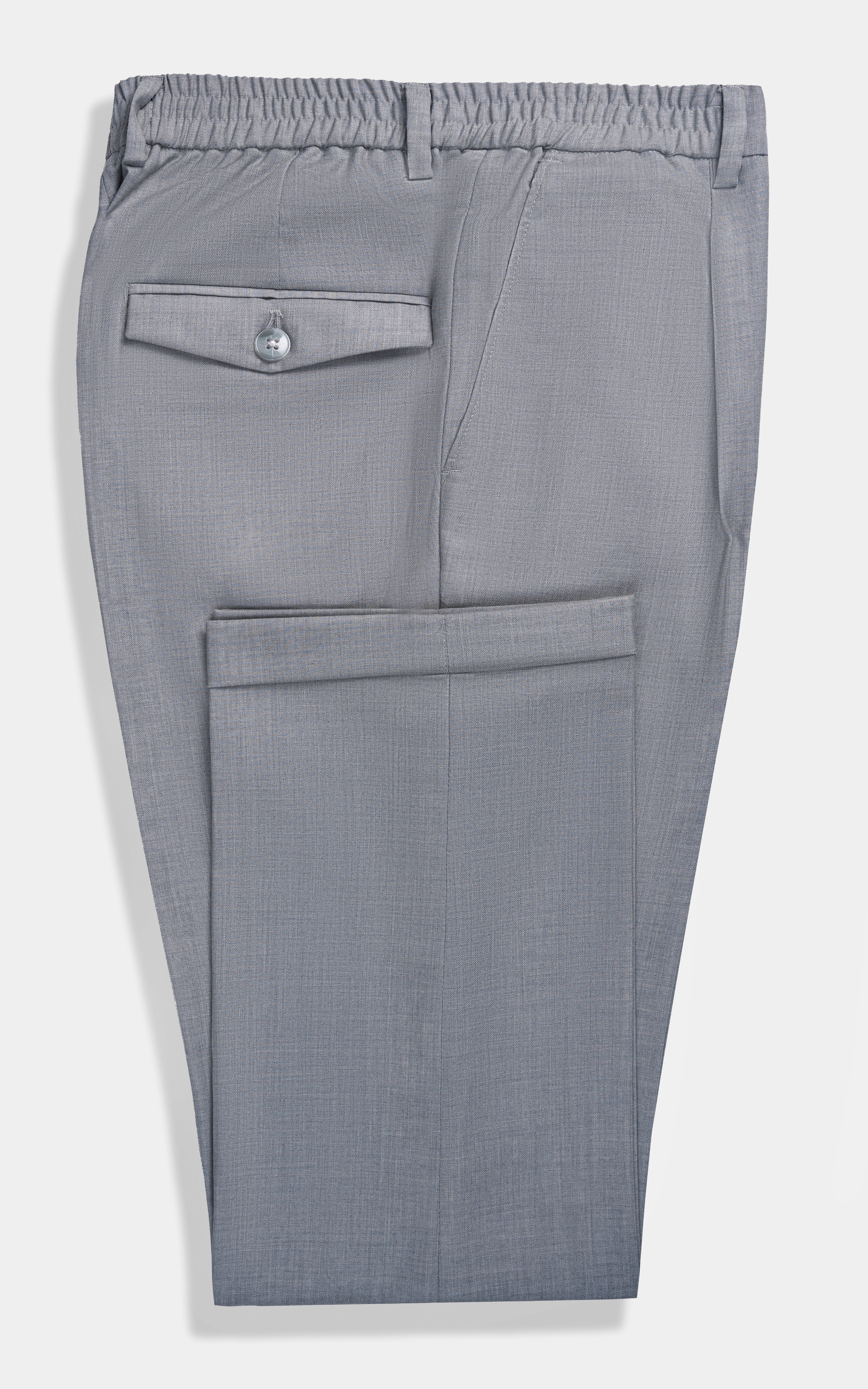 Elasticated pleated pant Grey