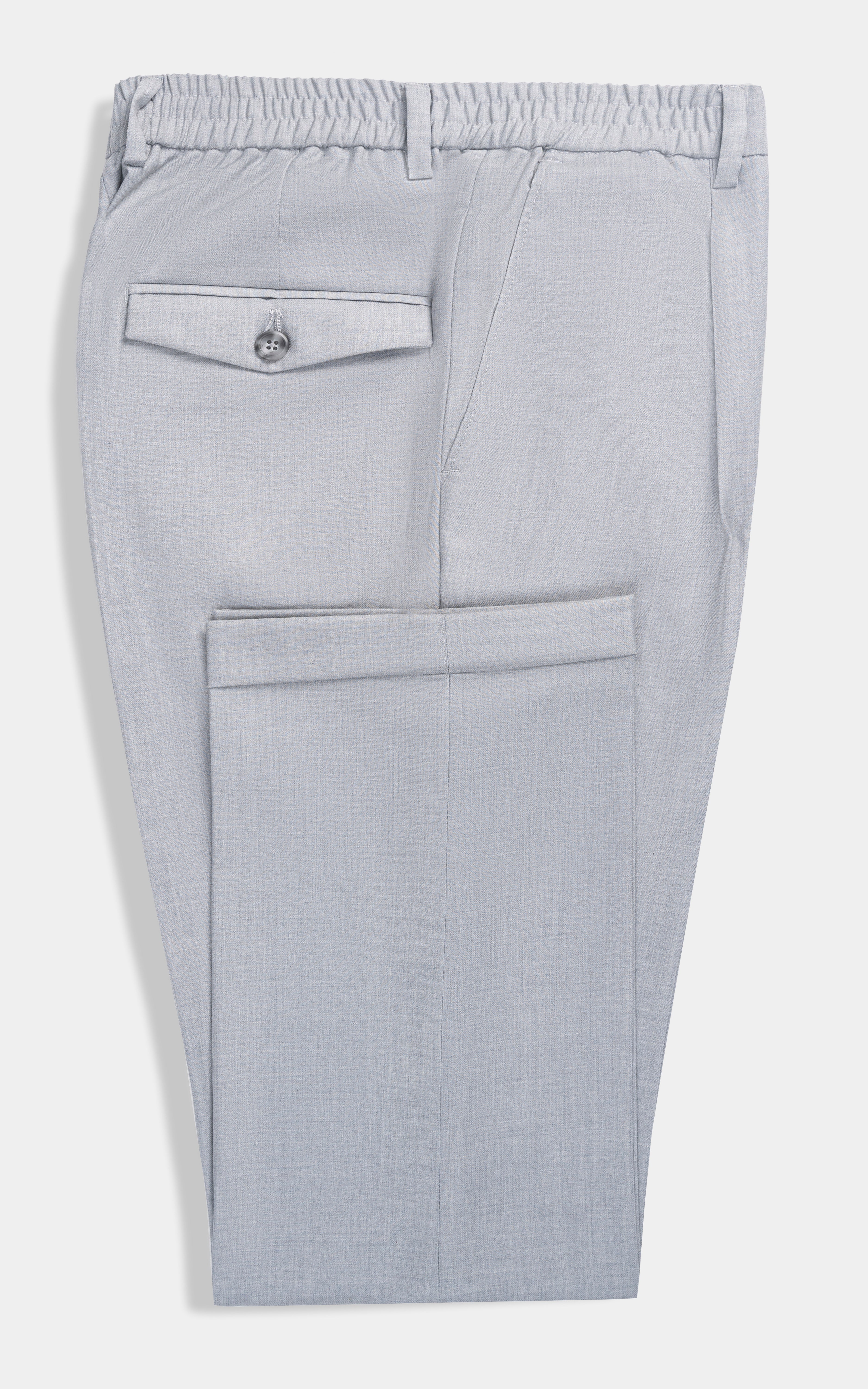 Elasticated pleated pant Ash Grey