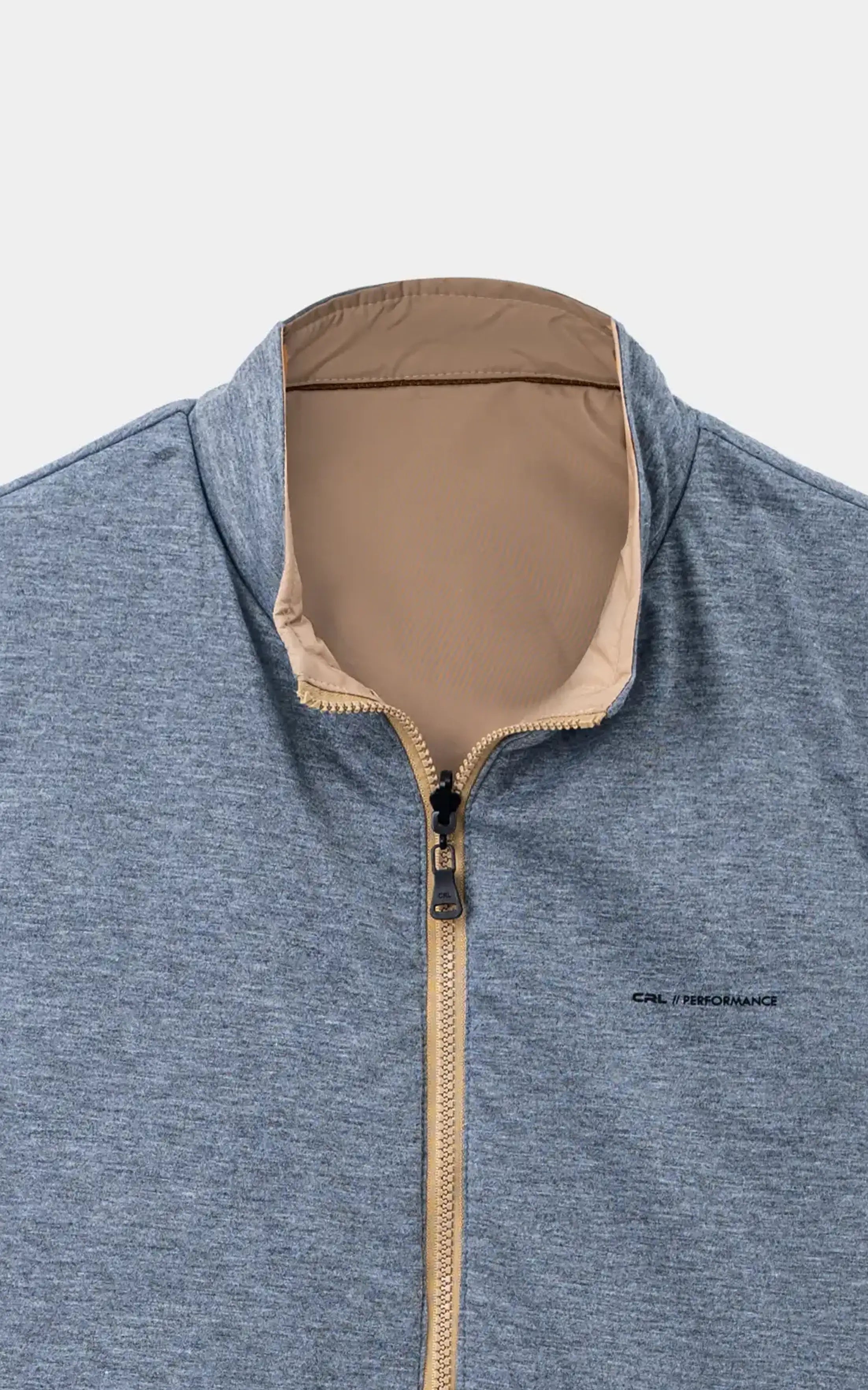 SMART FIT SLEEVELESS REVERSIBLE JACKET BEIGE GREY