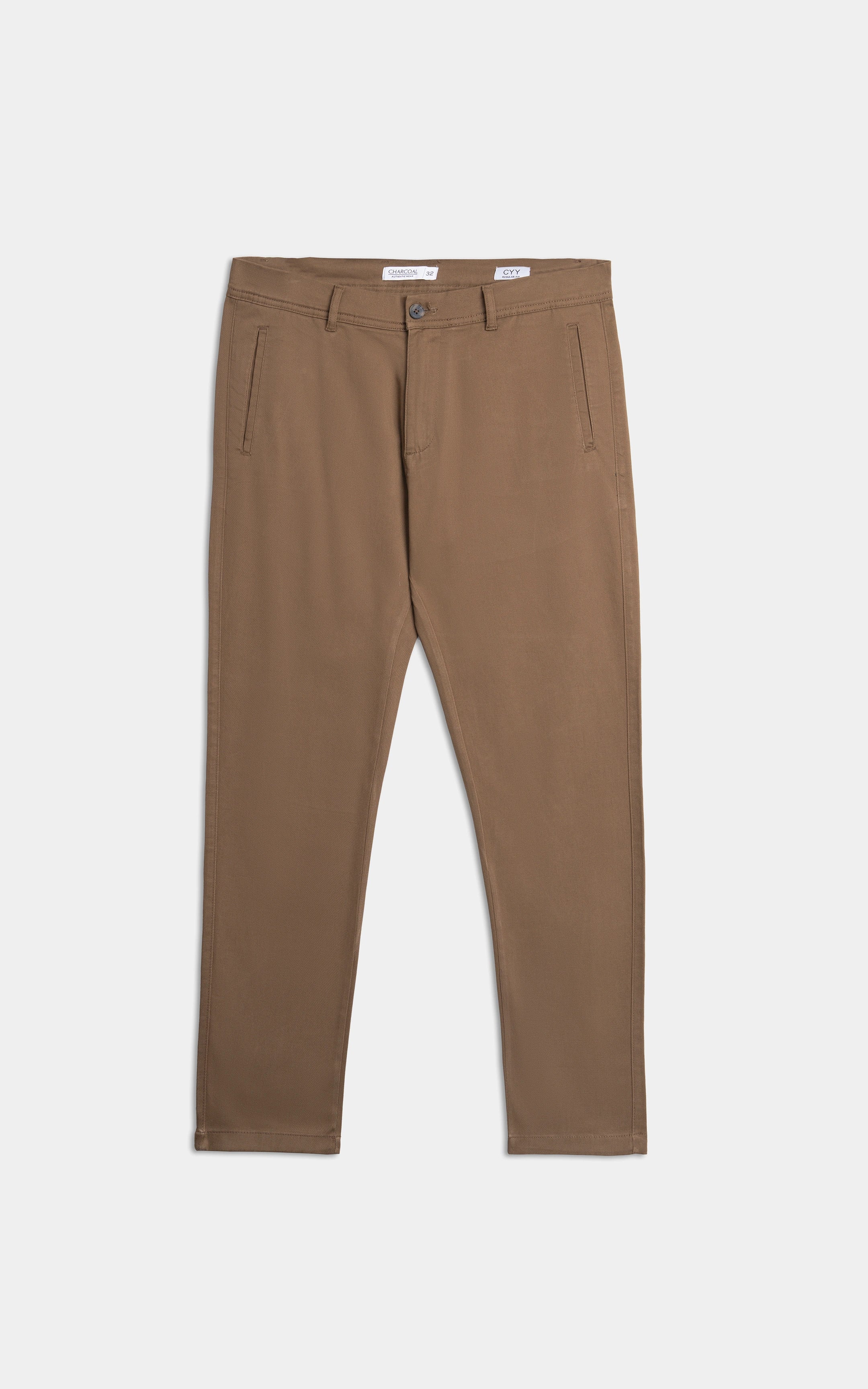 CASUAL PANT REGULAR FIT DARK KHAKI