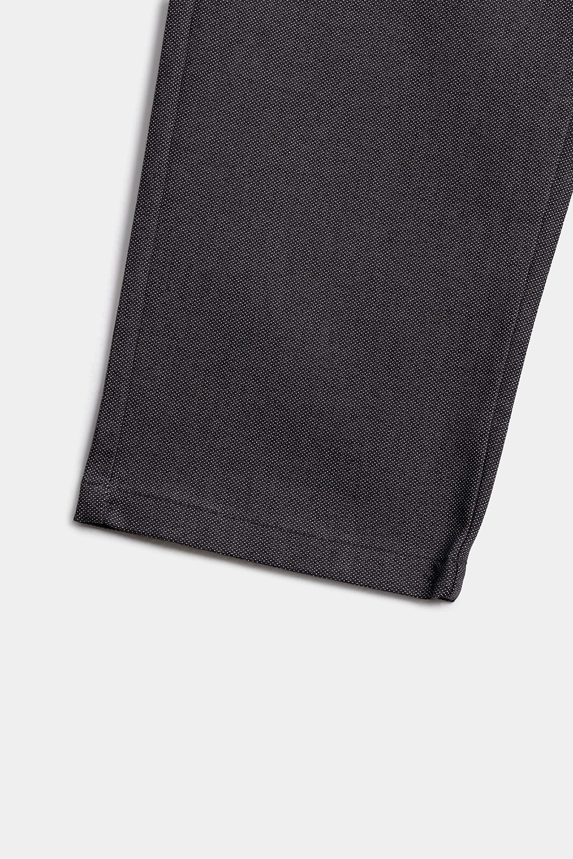 CASUAL PANT REGULAR FIT BLACK MELANGE