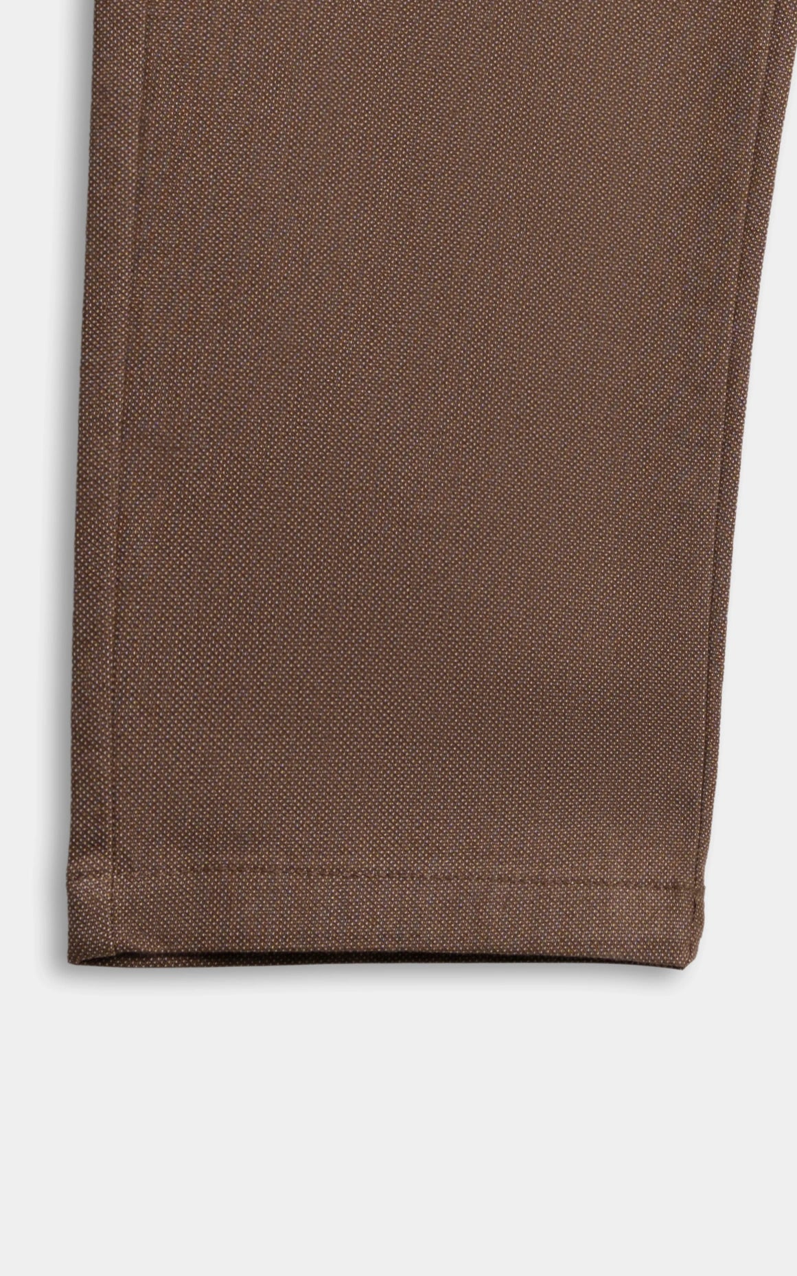 CASUAL PANT REGULAR FIT BROWN MELANGE