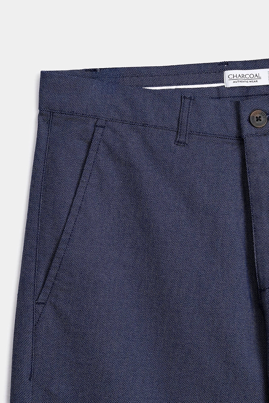 CASUAL PANT REGULAR FIT NAVY MELANGE