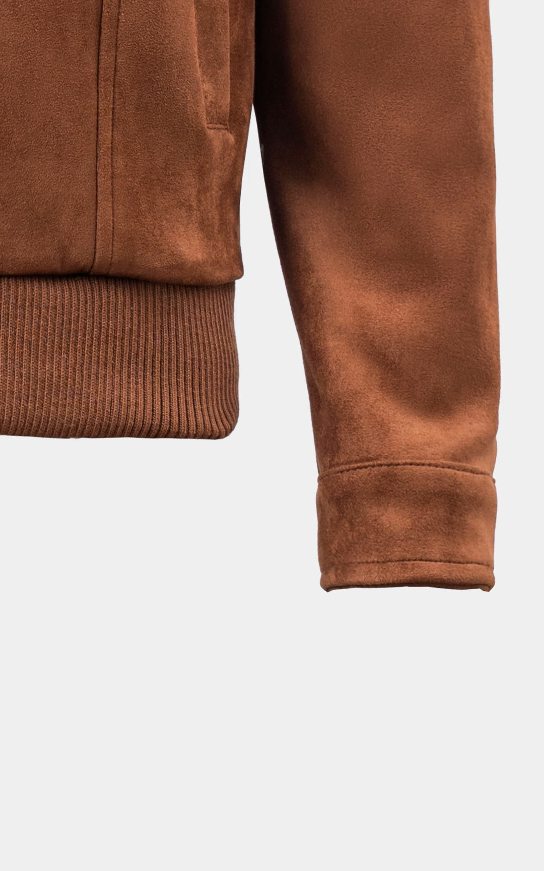 SMART FIT FULLSLEEVE SUEDE JACKET RUST