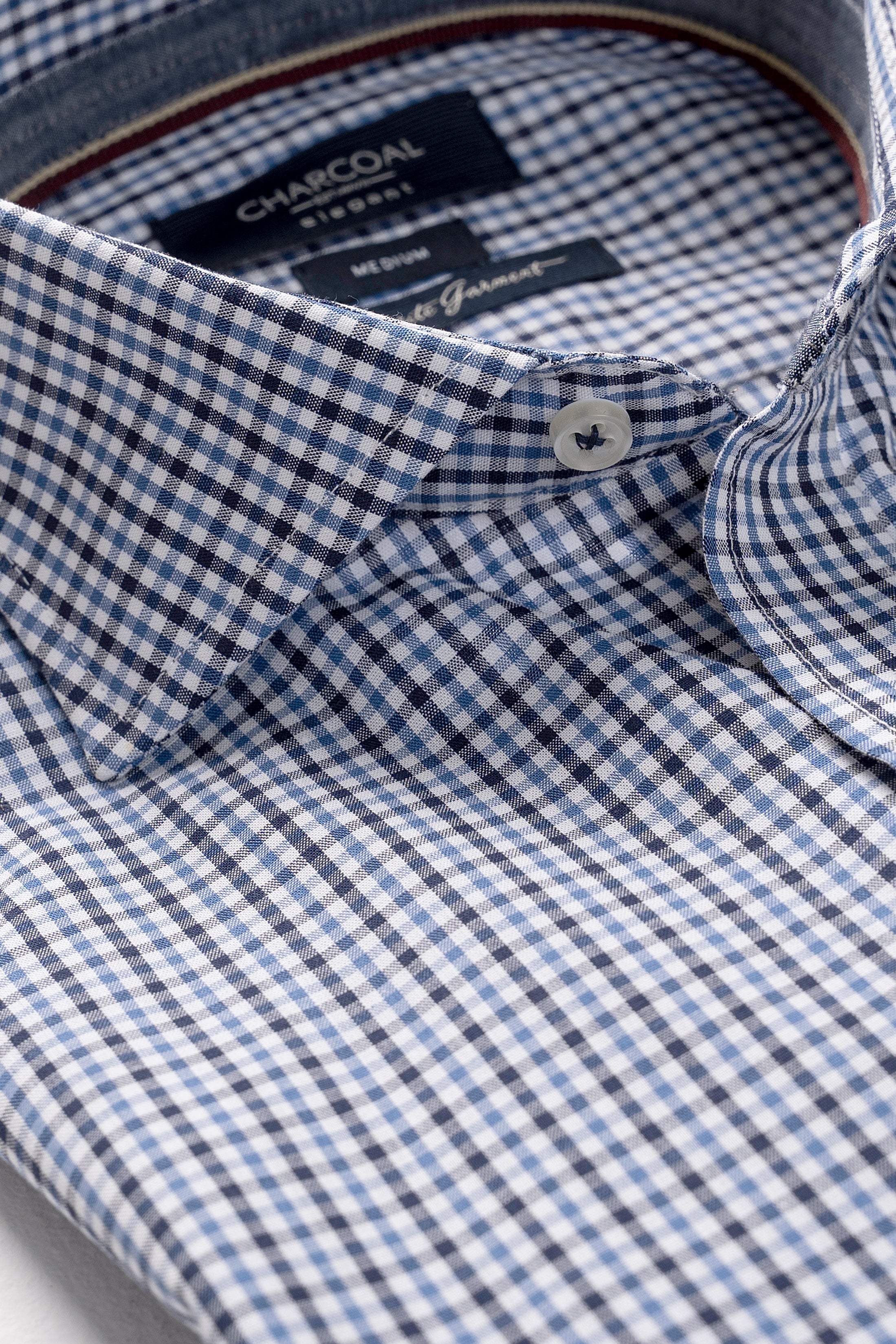 SEMI FORMAL SHIRT BLUE WHITE CHECK