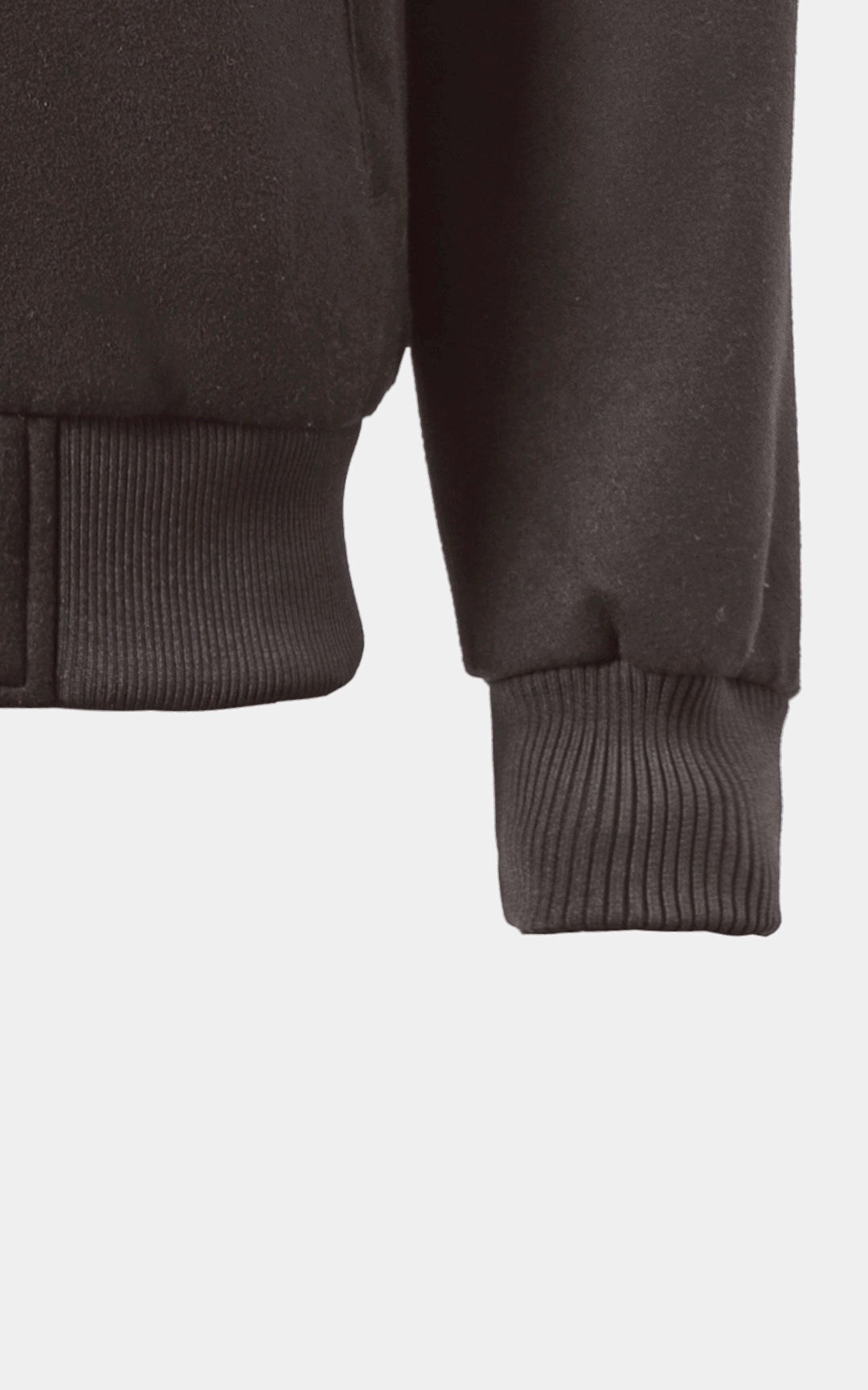 SMART FIT FULLSLEEVE FUR COLLAR WOOL JACKET DARK BROWN