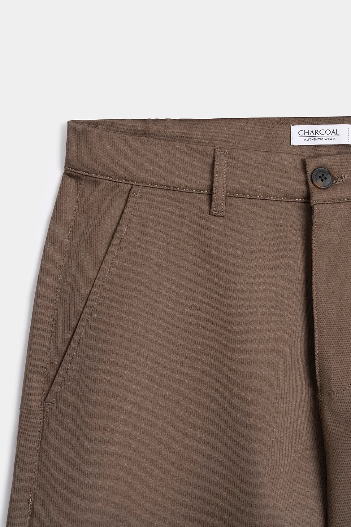 CASUAL PANT REGULAR FIT BROWN