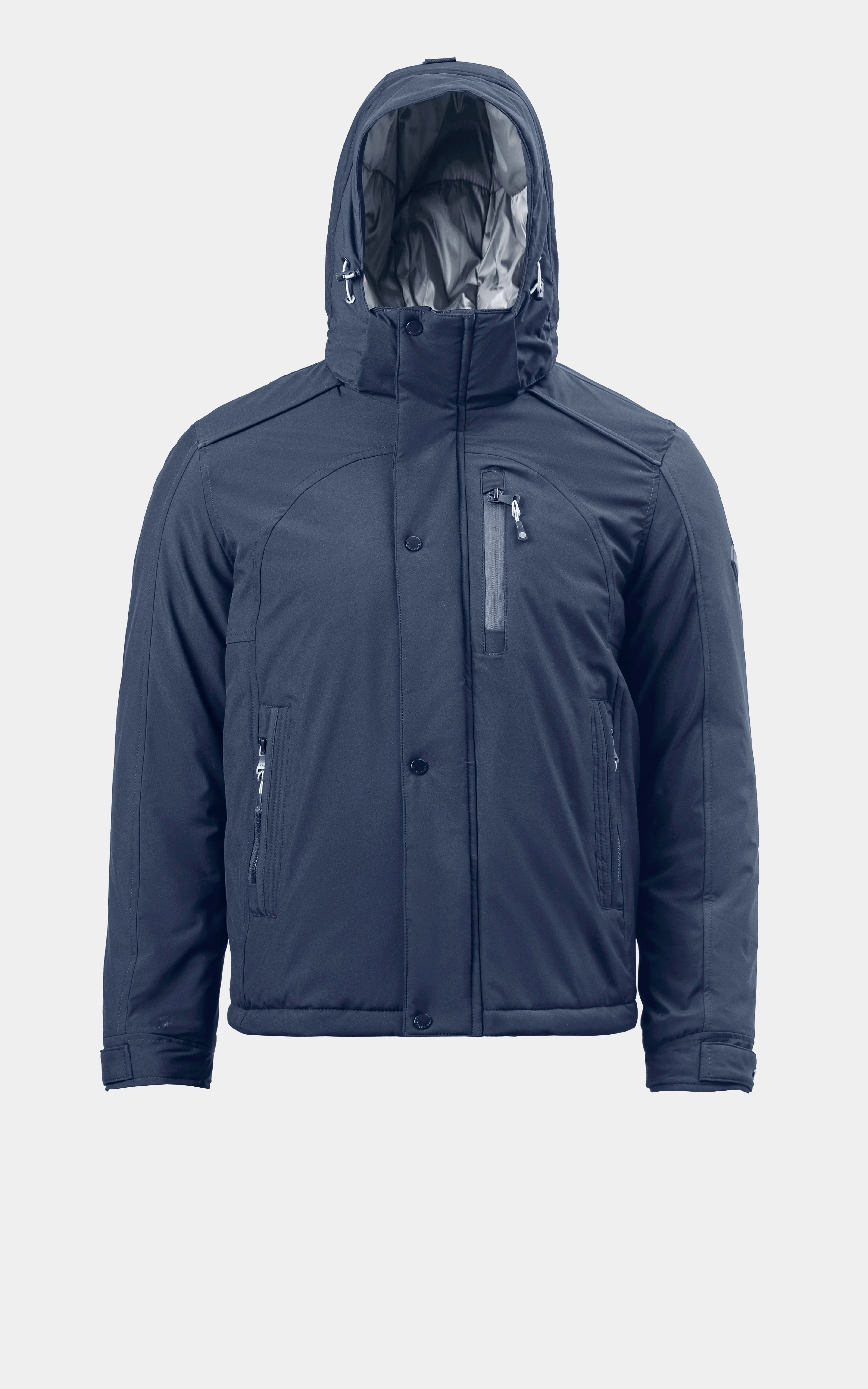 REGULAR FIT FULLSLEEVE PUFFER JACKET NAVY