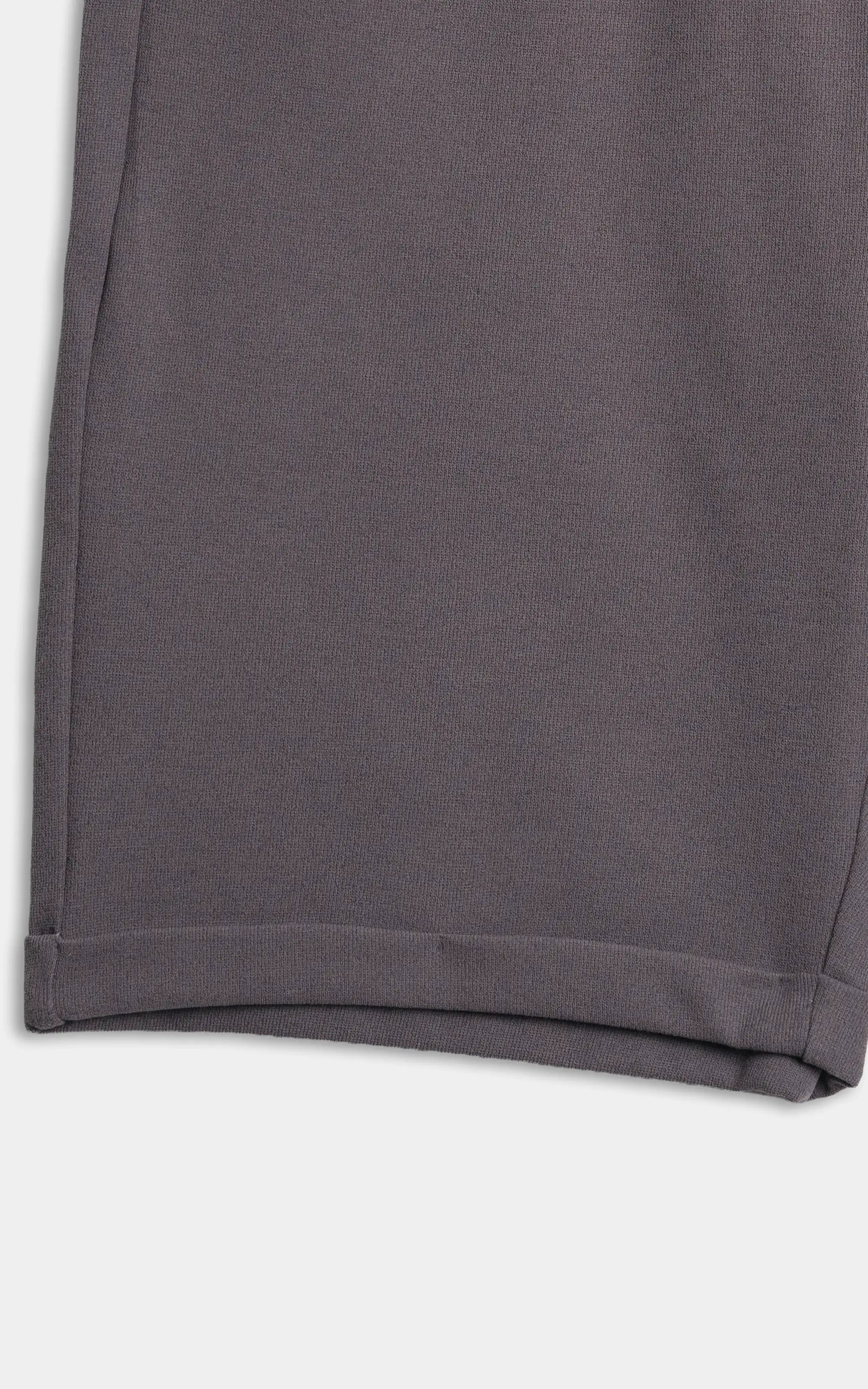 REGULAR FIT CASUAL SHORT CHARCOAL GREY