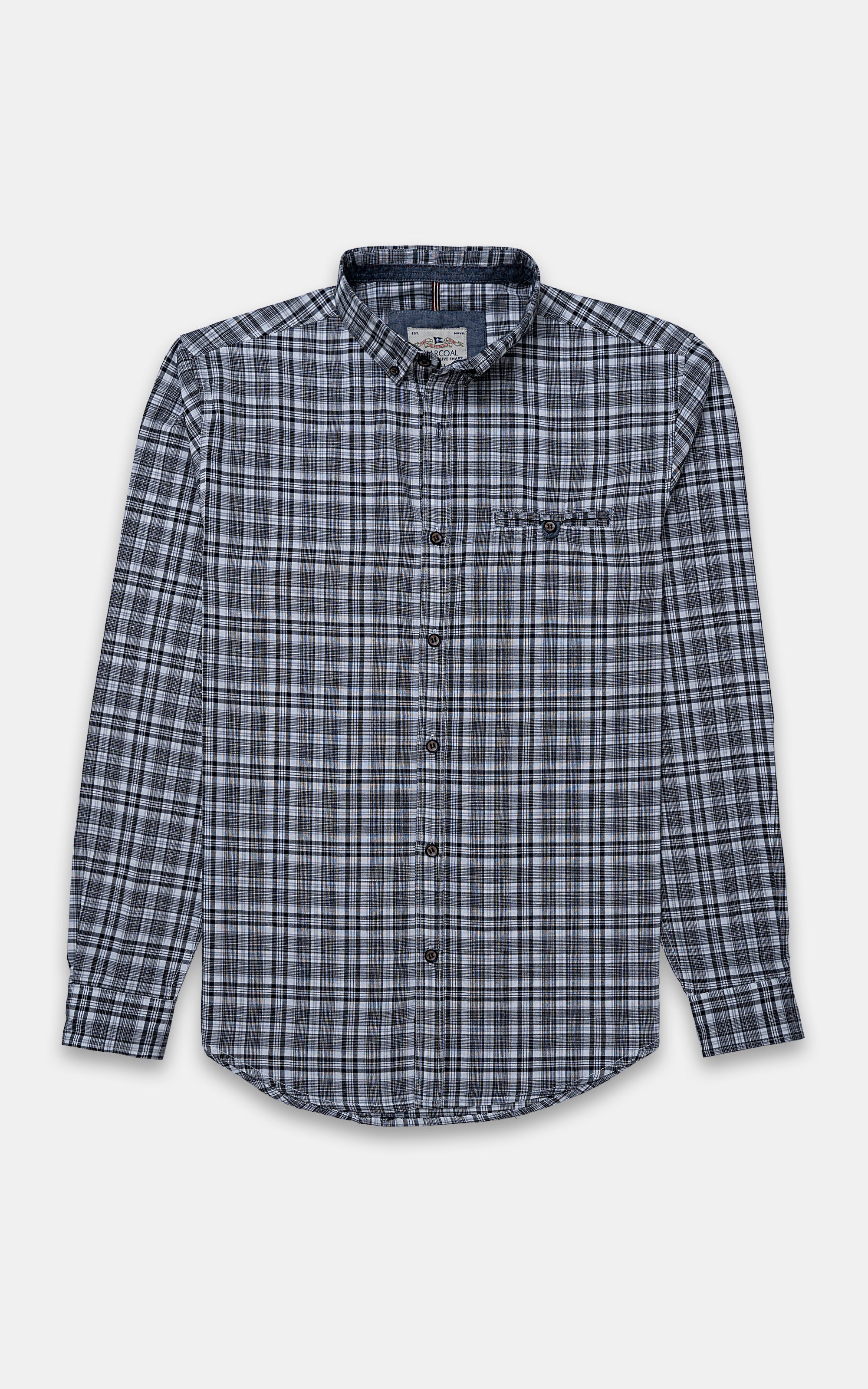 CASUAL SHIRT BLACK CHECK