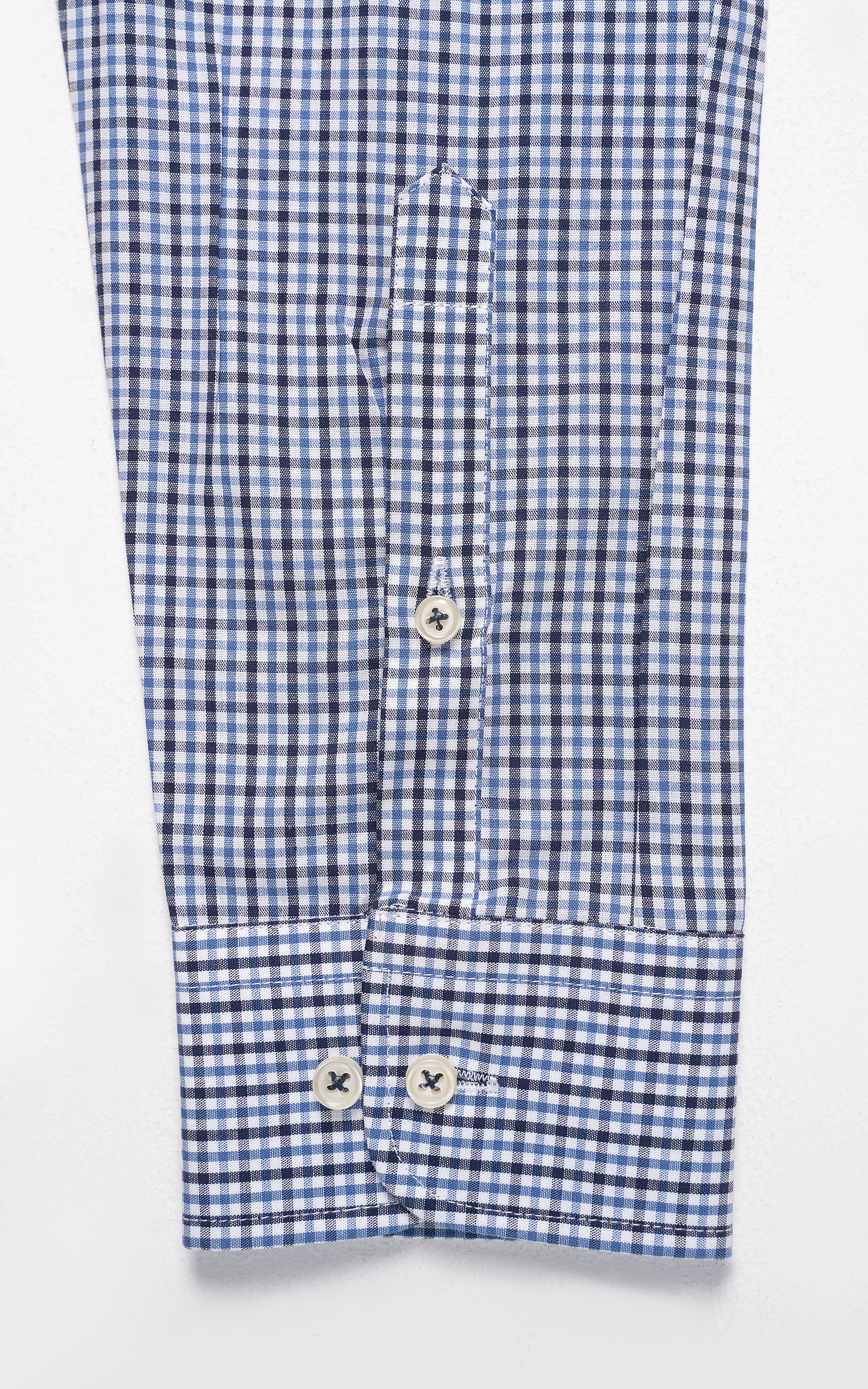 SEMI FORMAL SHIRT BLUE WHITE CHECK