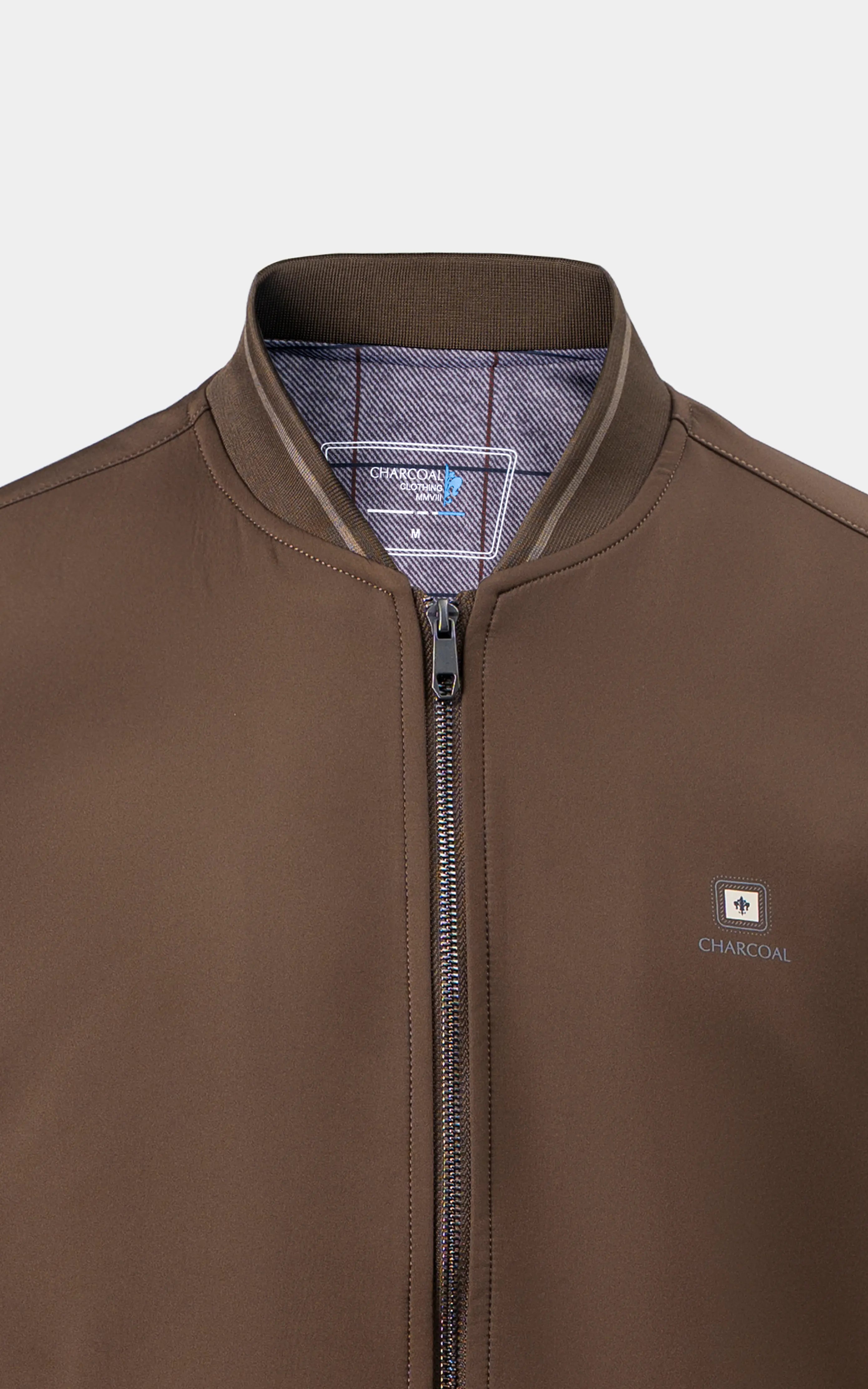 Lightweight Bomber Jacket Brown