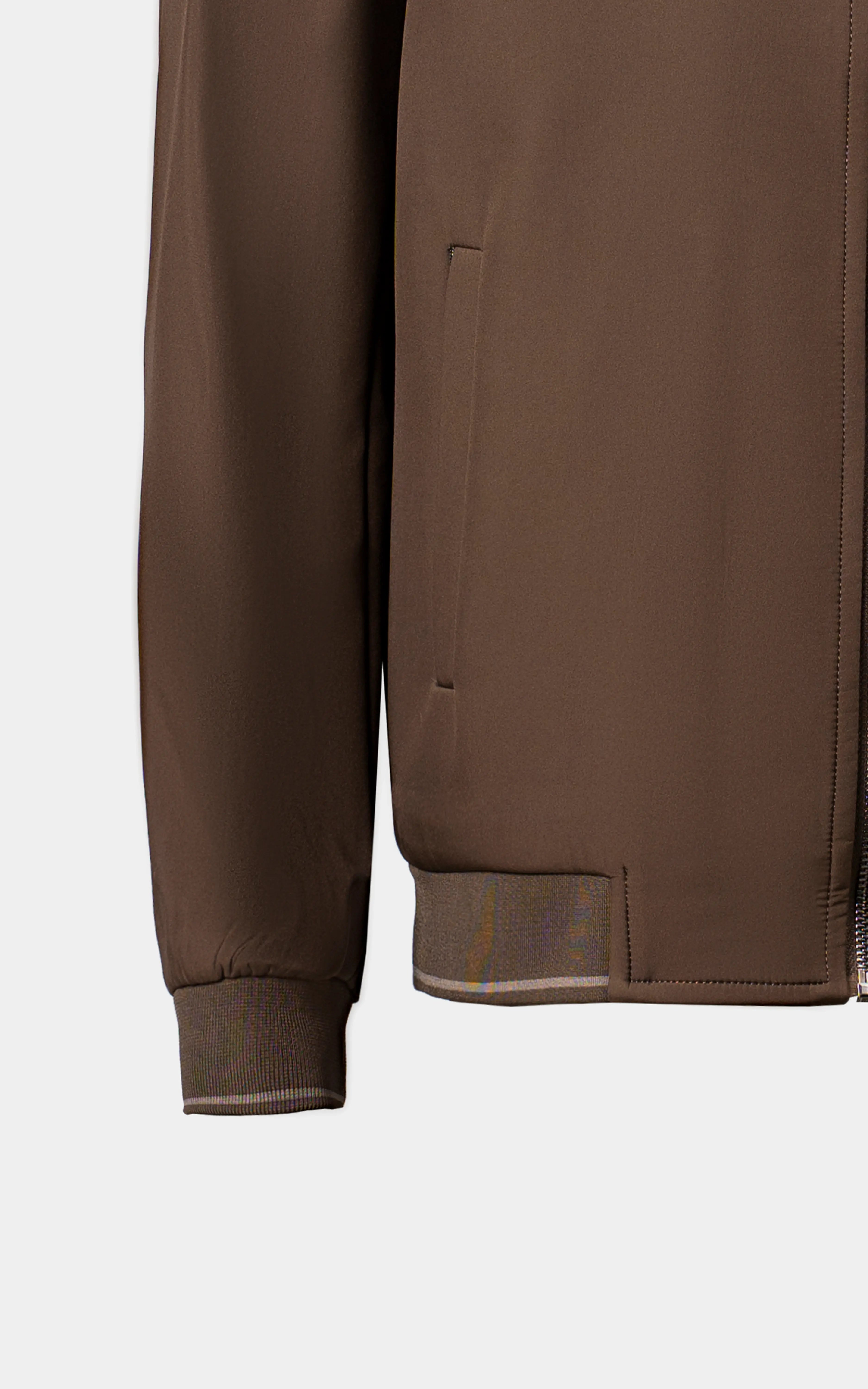 Lightweight Bomber Jacket Brown