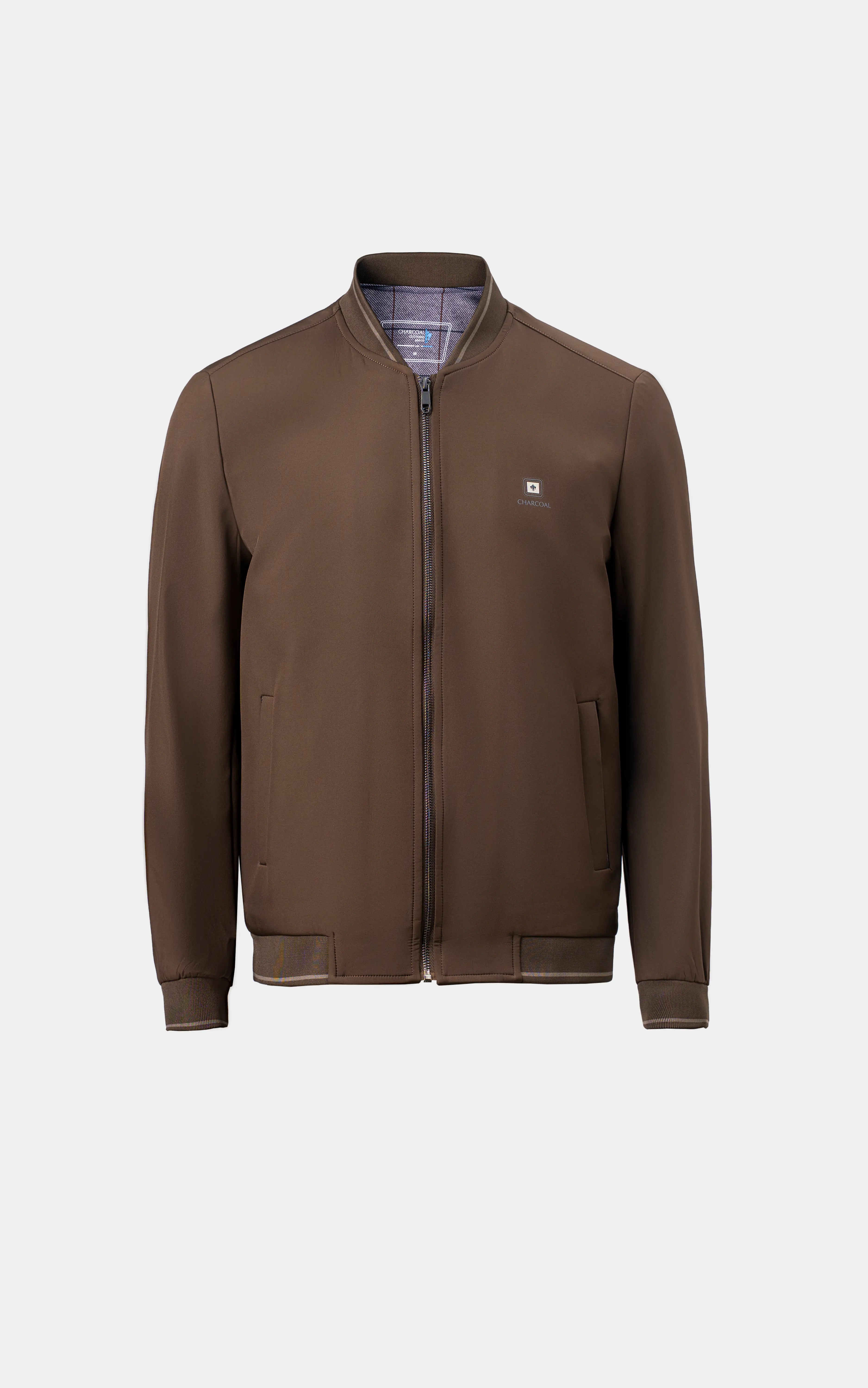 Lightweight Bomber Jacket Brown