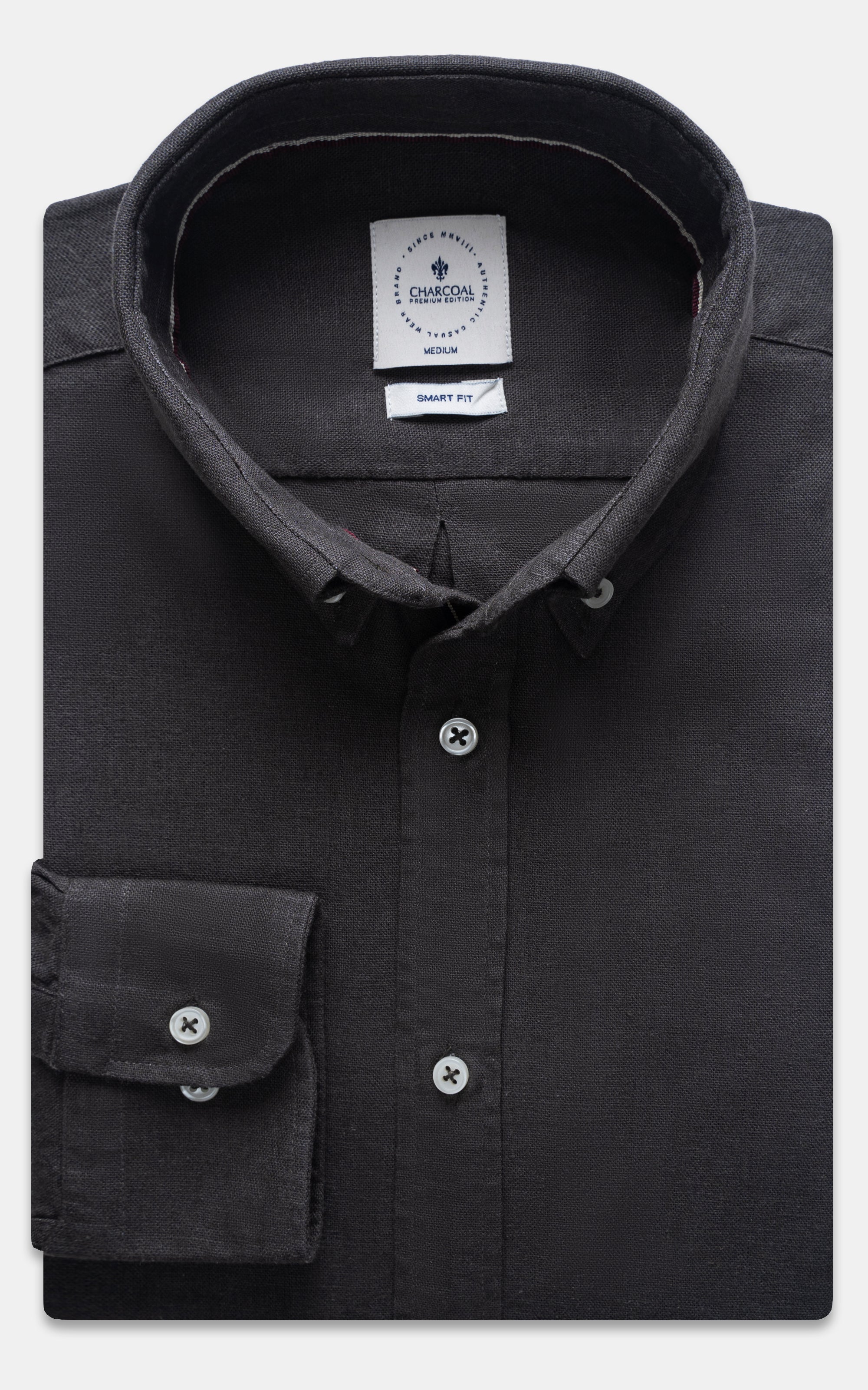LINEN SMART FIT SHIRT VINTAGE GREY