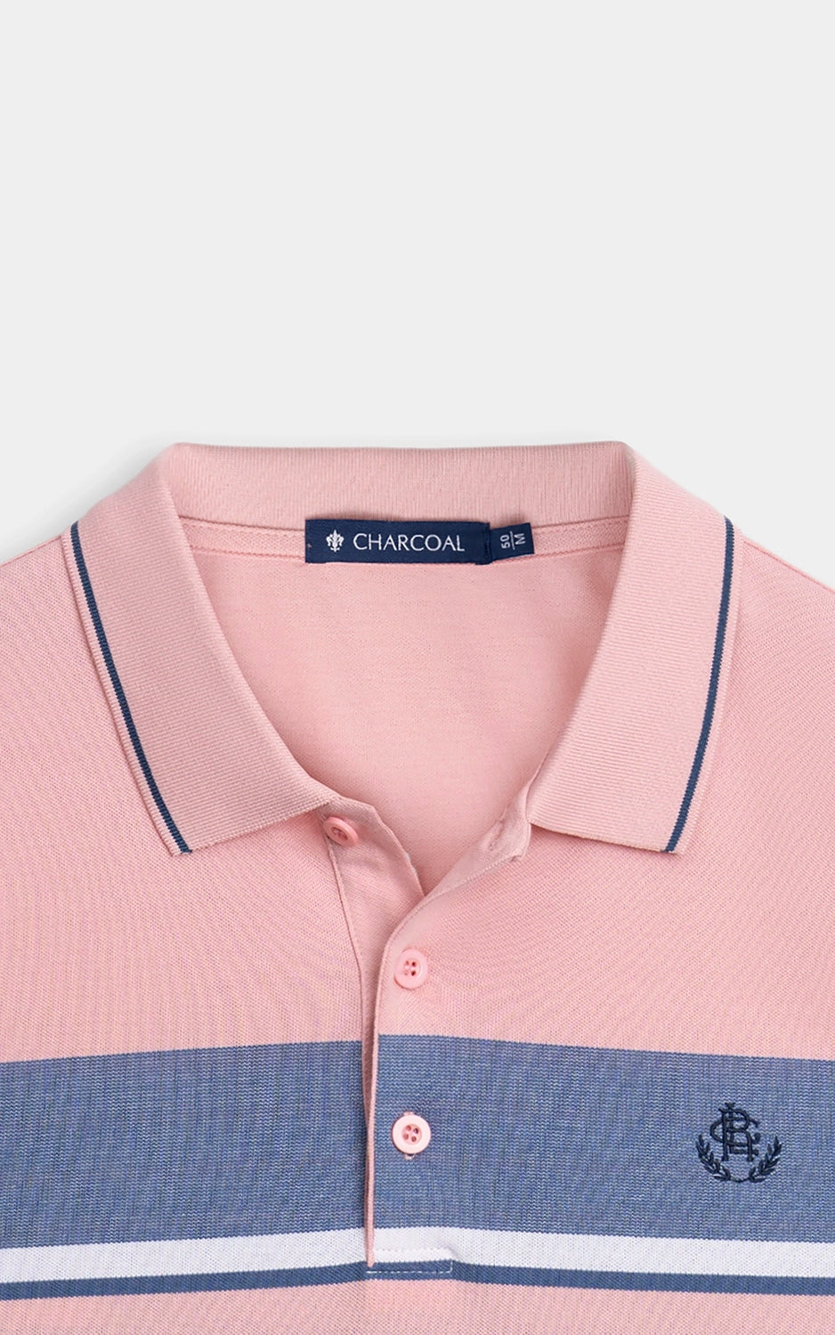 SMART FIT EXECUTIVE ENGINEER STRIPED POLO SHIRT T PINK