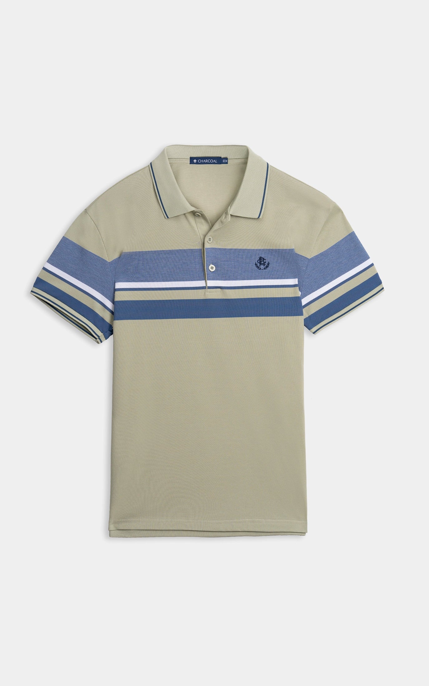 SMART FIT EXECUTIVE ENGINEER STRIPED POLO SHIRT LIGHT GREEN