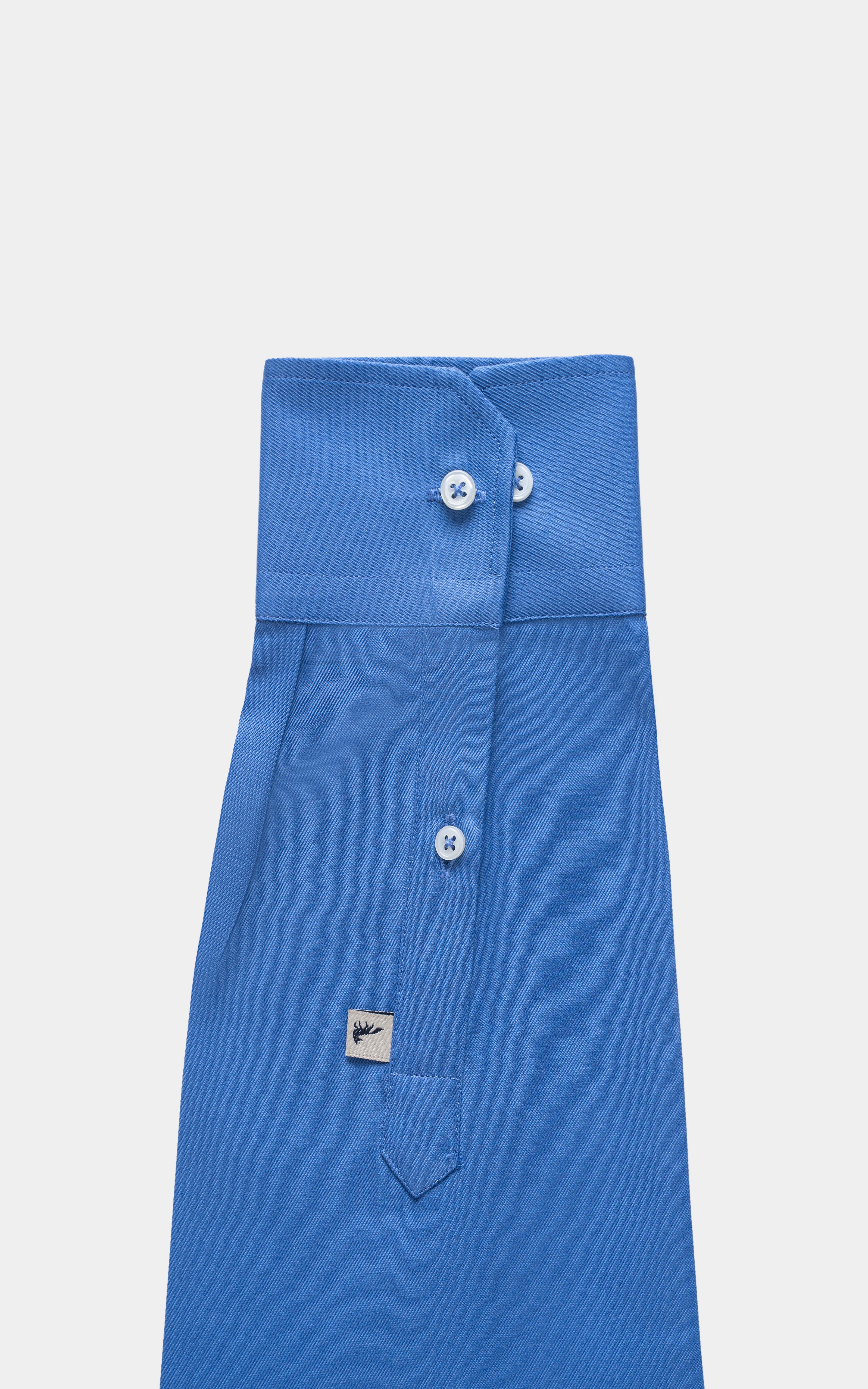 SMART FIT SHIRT ROYAL BLUE SELF TEXTURED