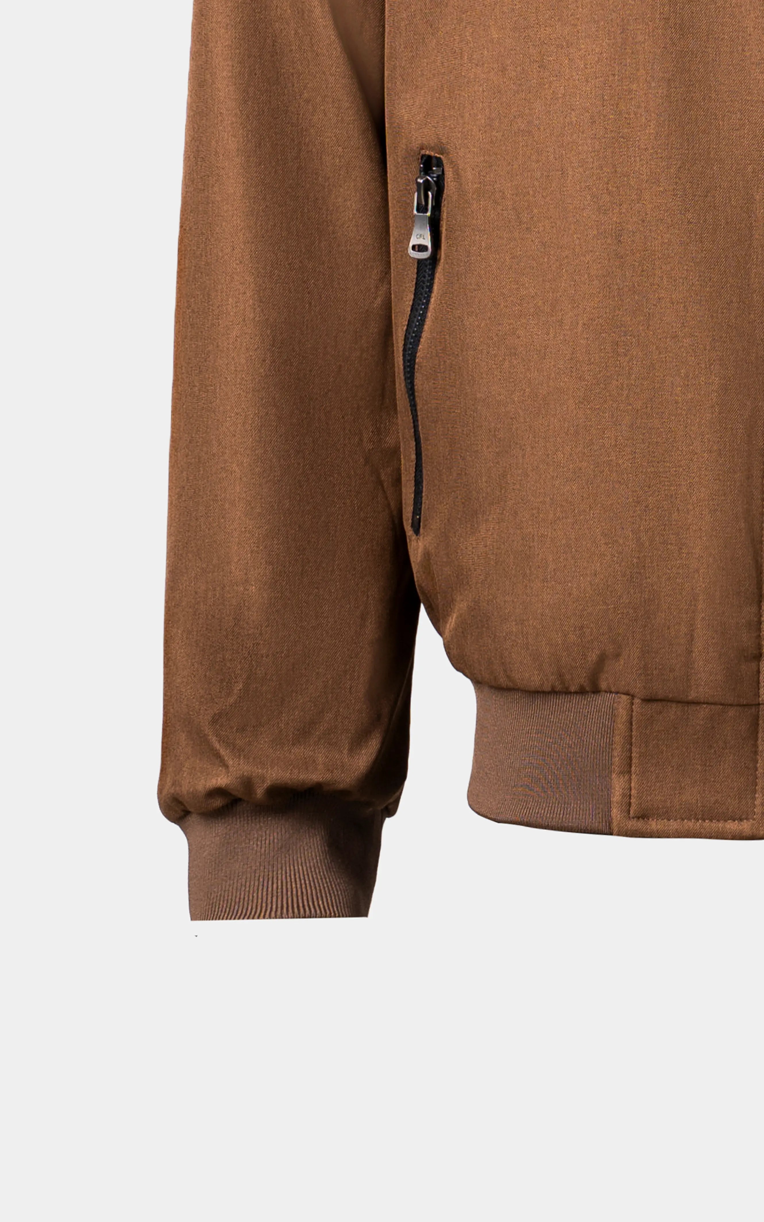 REVERSIBLE BOMBER JACKET BROWN