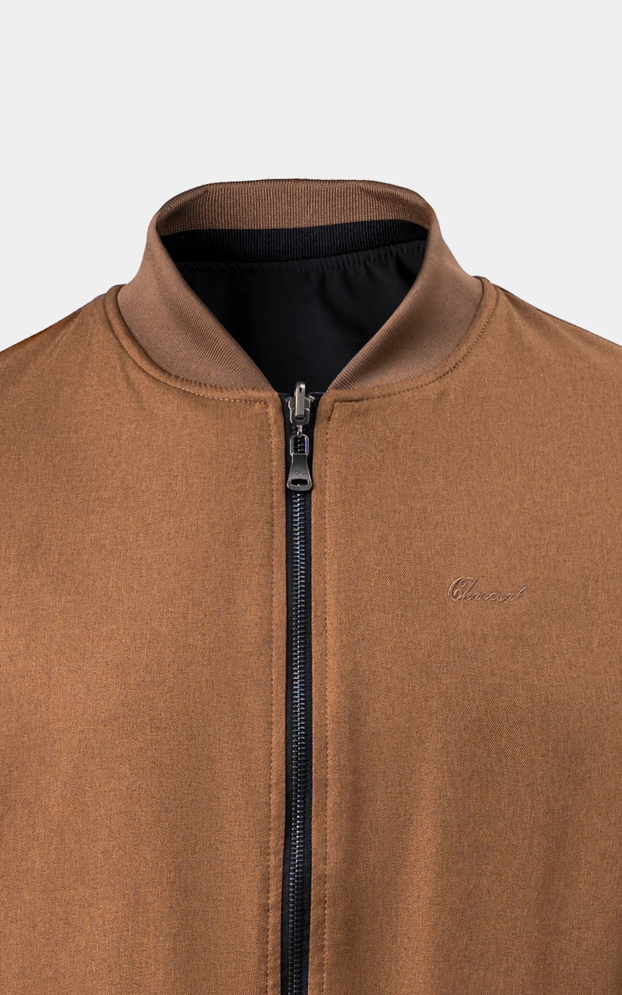 REVERSIBLE BOMBER JACKET BROWN