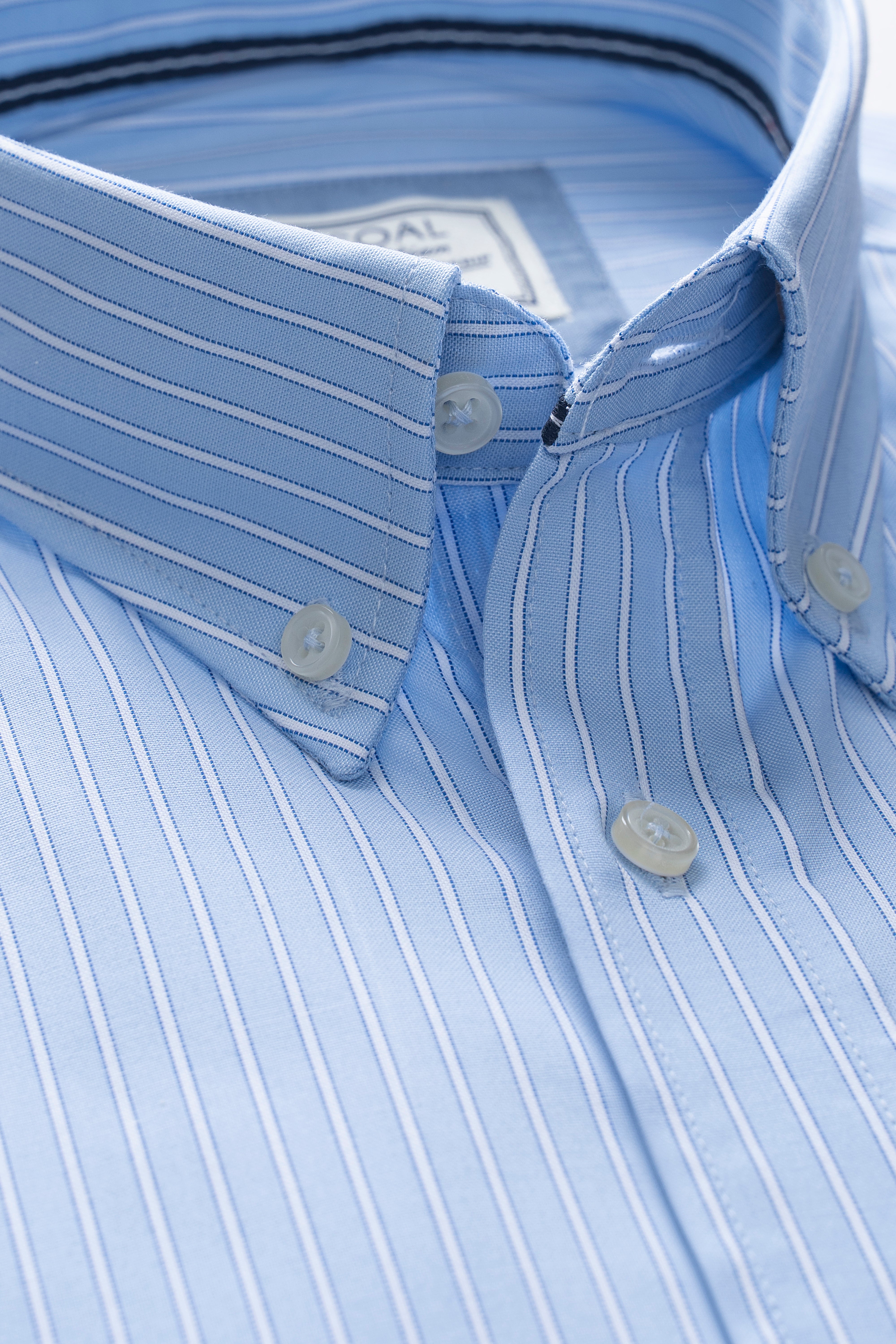 SMART FIT STRIPED SHIRT SKY WHITE LINE