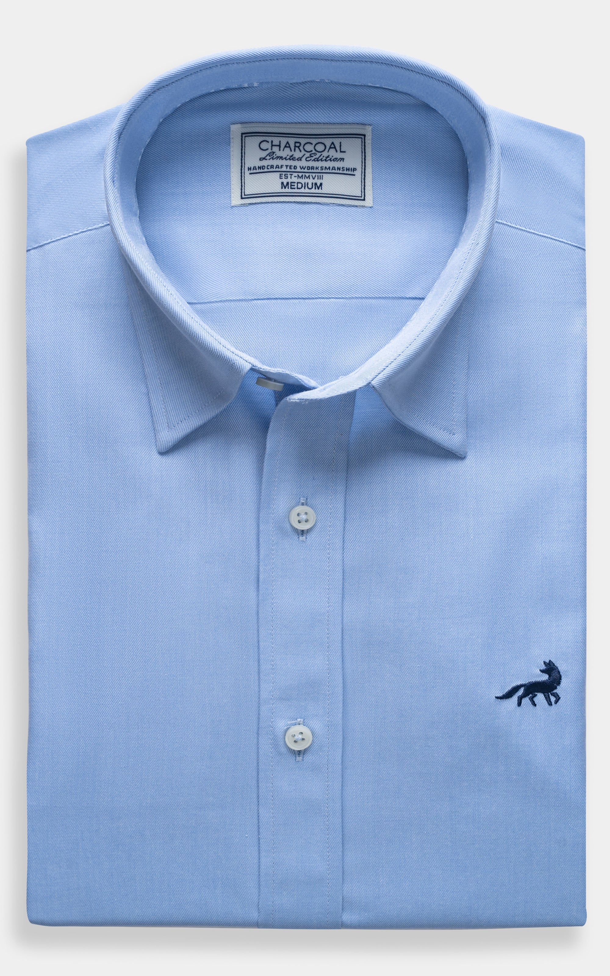 SMART FIT SHIRT SKY SELF TEXTURED