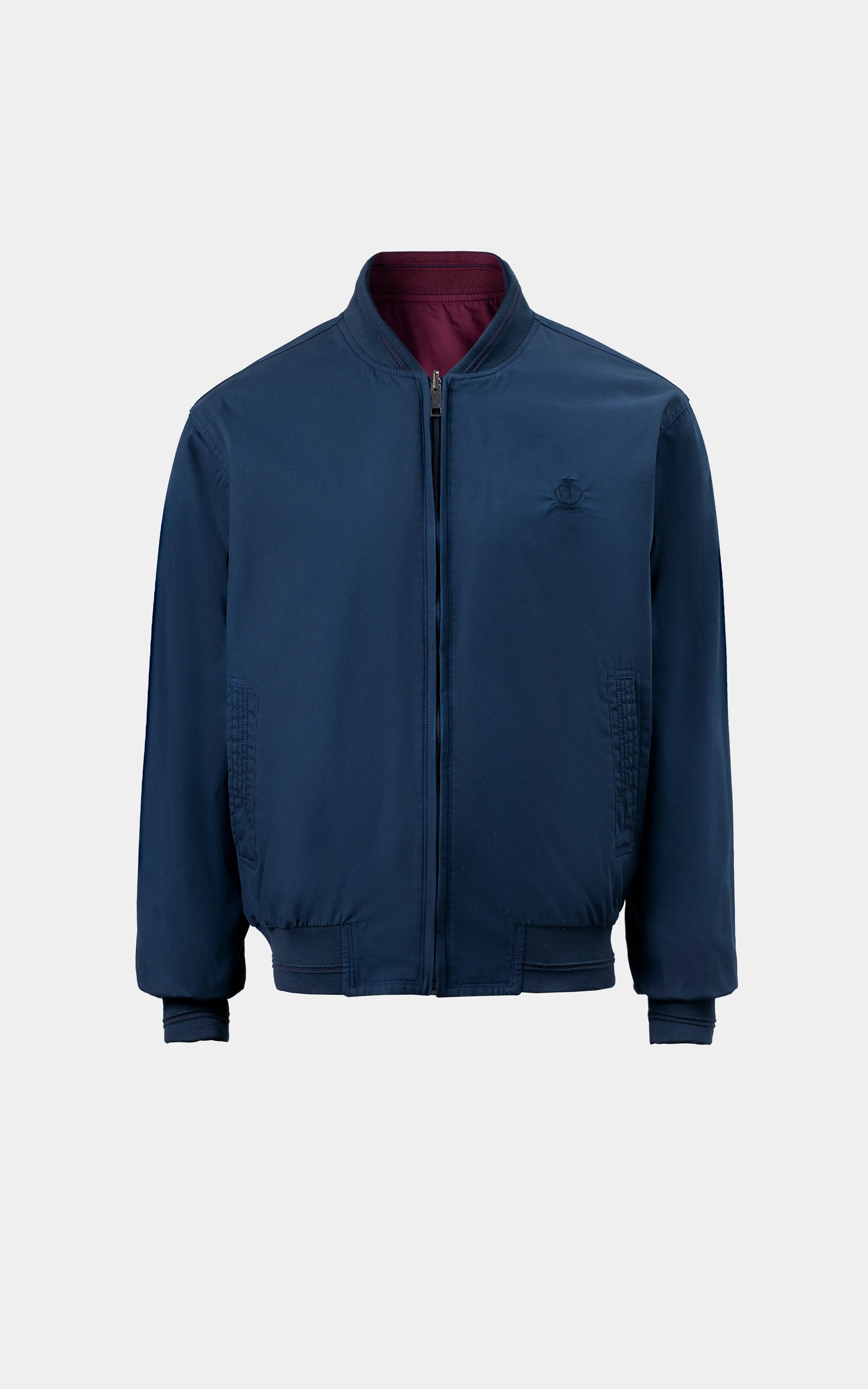 Reversible Bomber jacket Navy Maroon