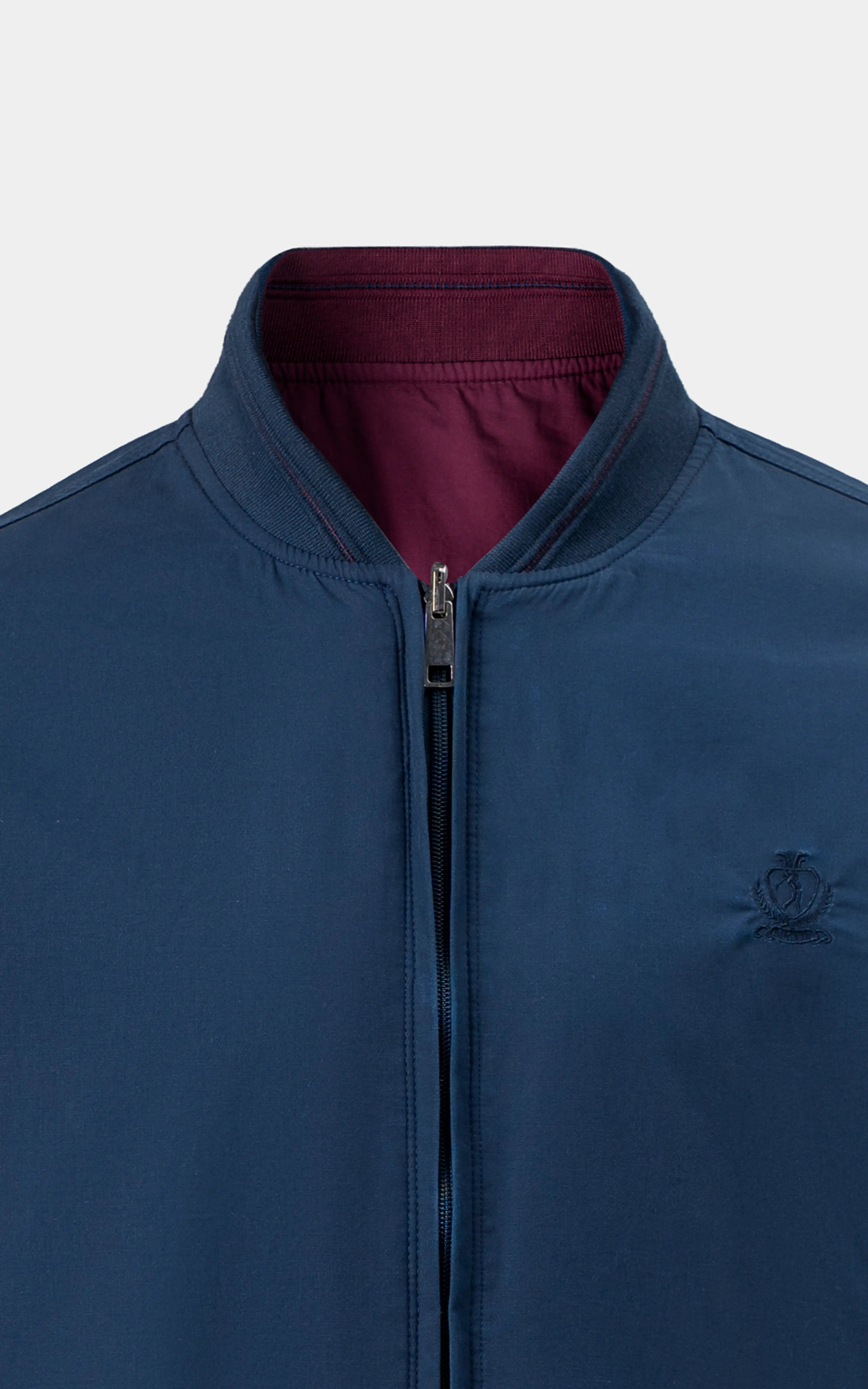 Reversible Bomber jacket Navy Maroon