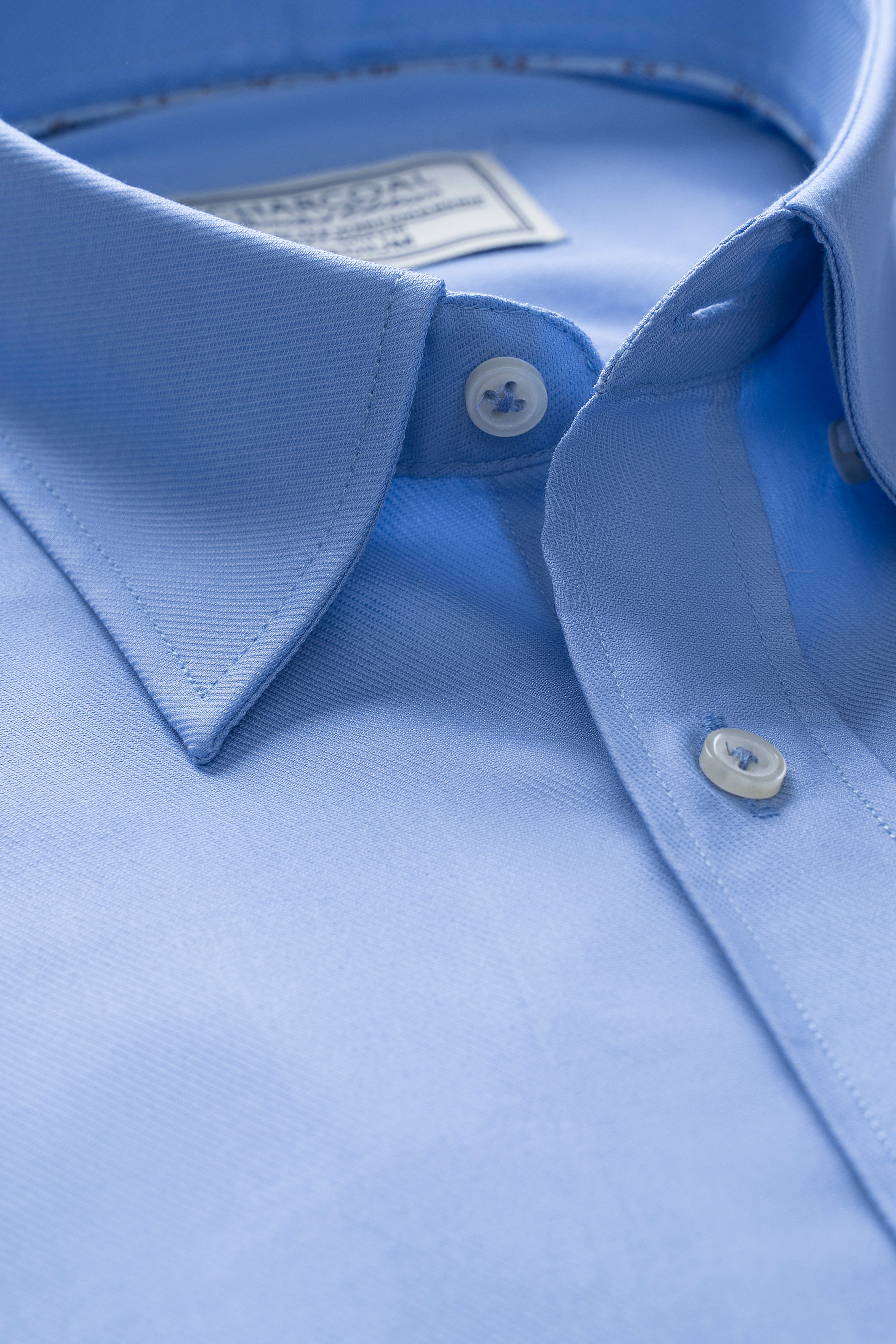 SMART FIT SHIRT BLUE SELF TEXTURED
