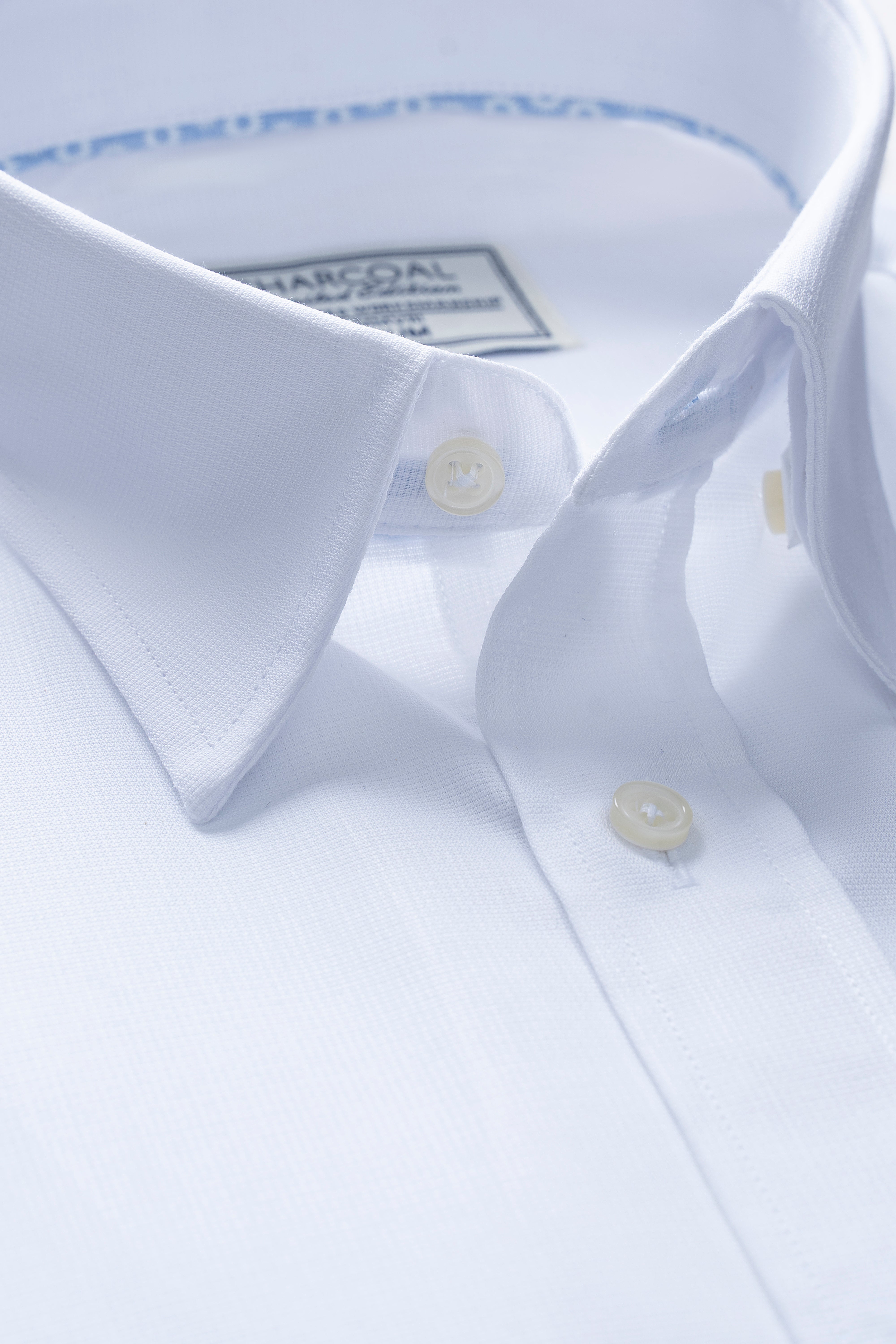 SMART FIT SHIRT WHITE SELF TEXTURED