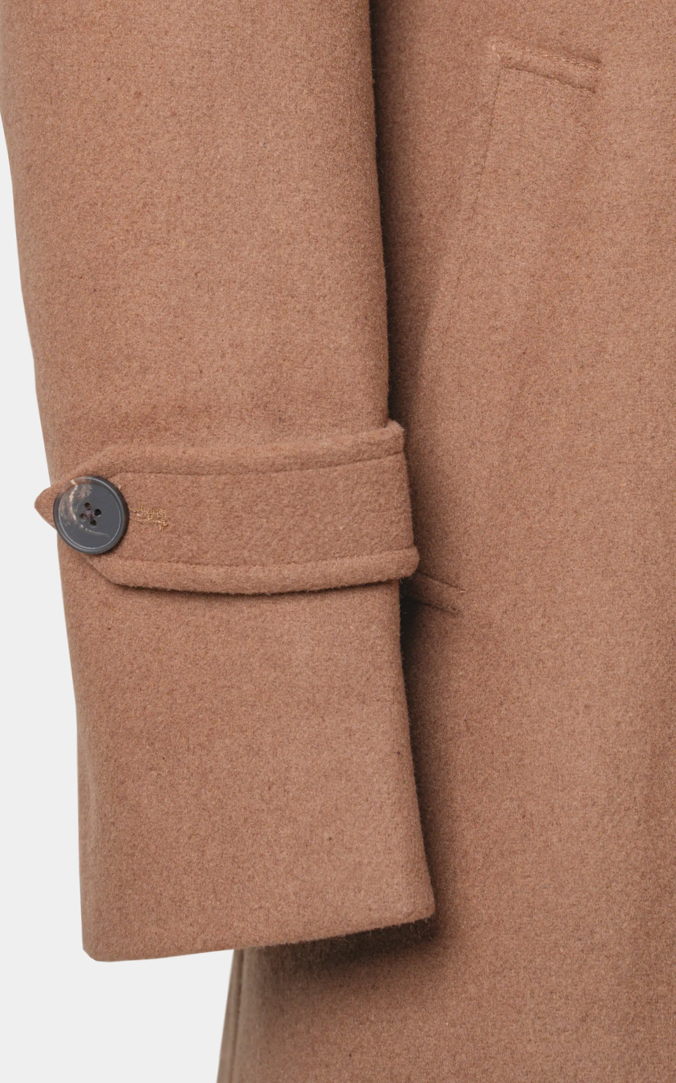 REGULAR COLLAR SMART FIT LONG COAT MUSTARD