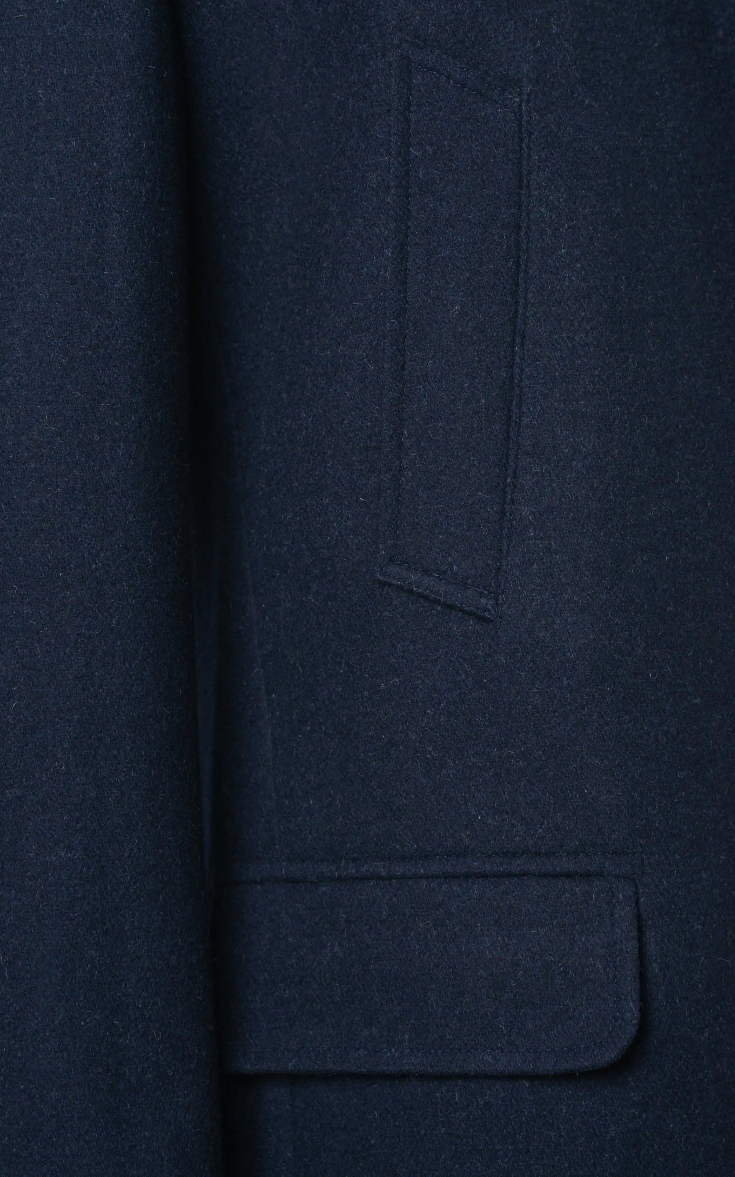 BAN COLLAR SMART FIT LONG COAT NAVY