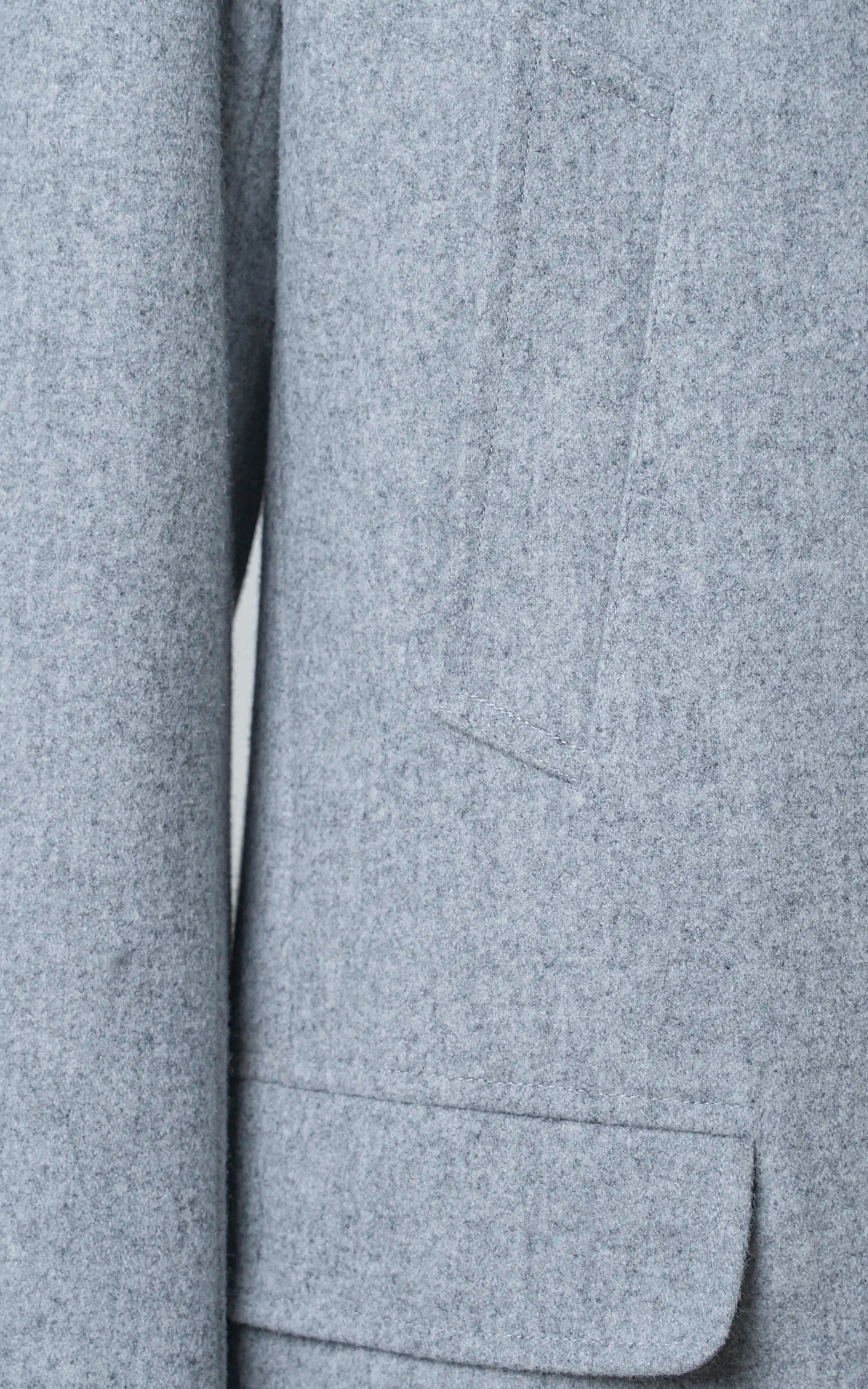 BAN COLLAR SMART FIT LONG COAT LIGHT GREY