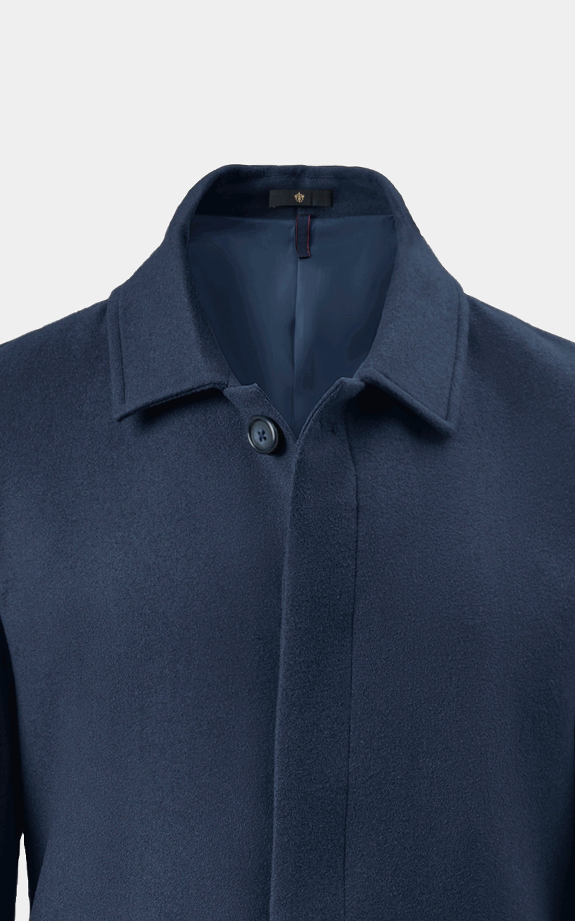 REGULAR COLLAR SMART FIT LONG COAT NAVY