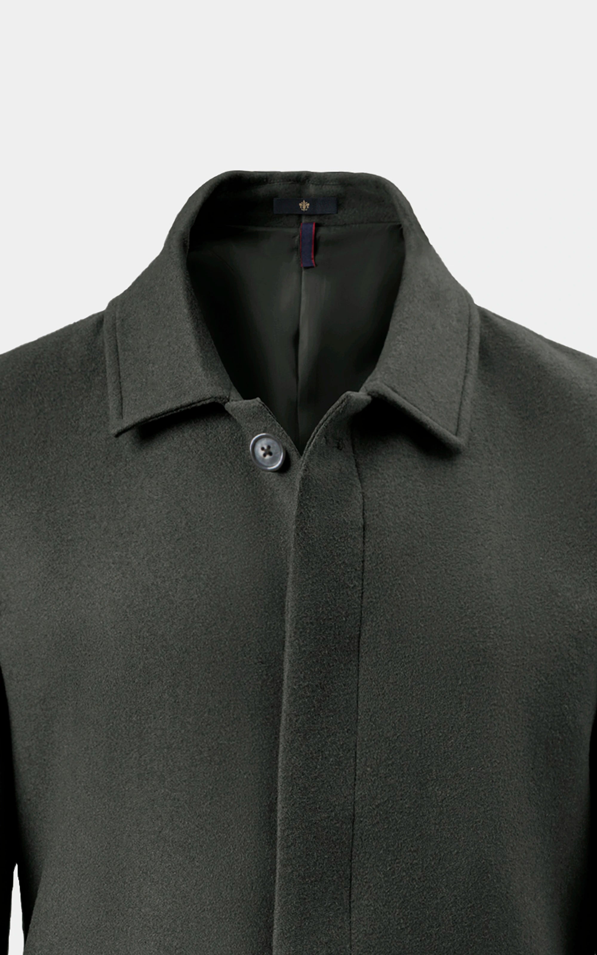 REGULAR COLLAR SMART FIT LONG COAT OLIVE